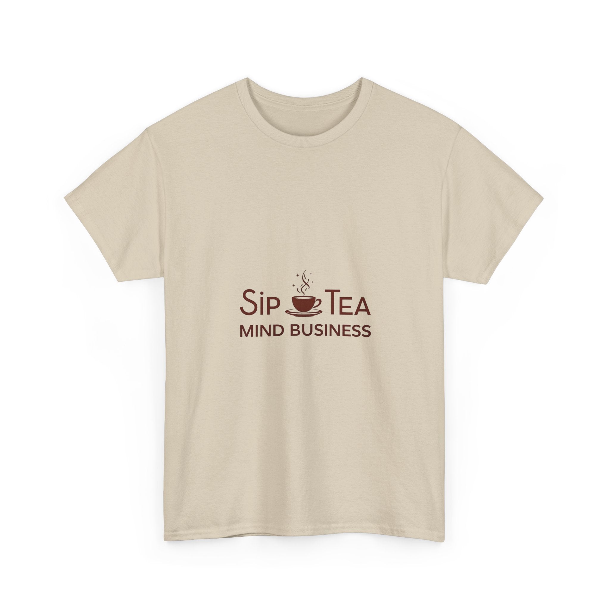 "Sip Tea, Mind Business" Minimal Graphic T-Shirt