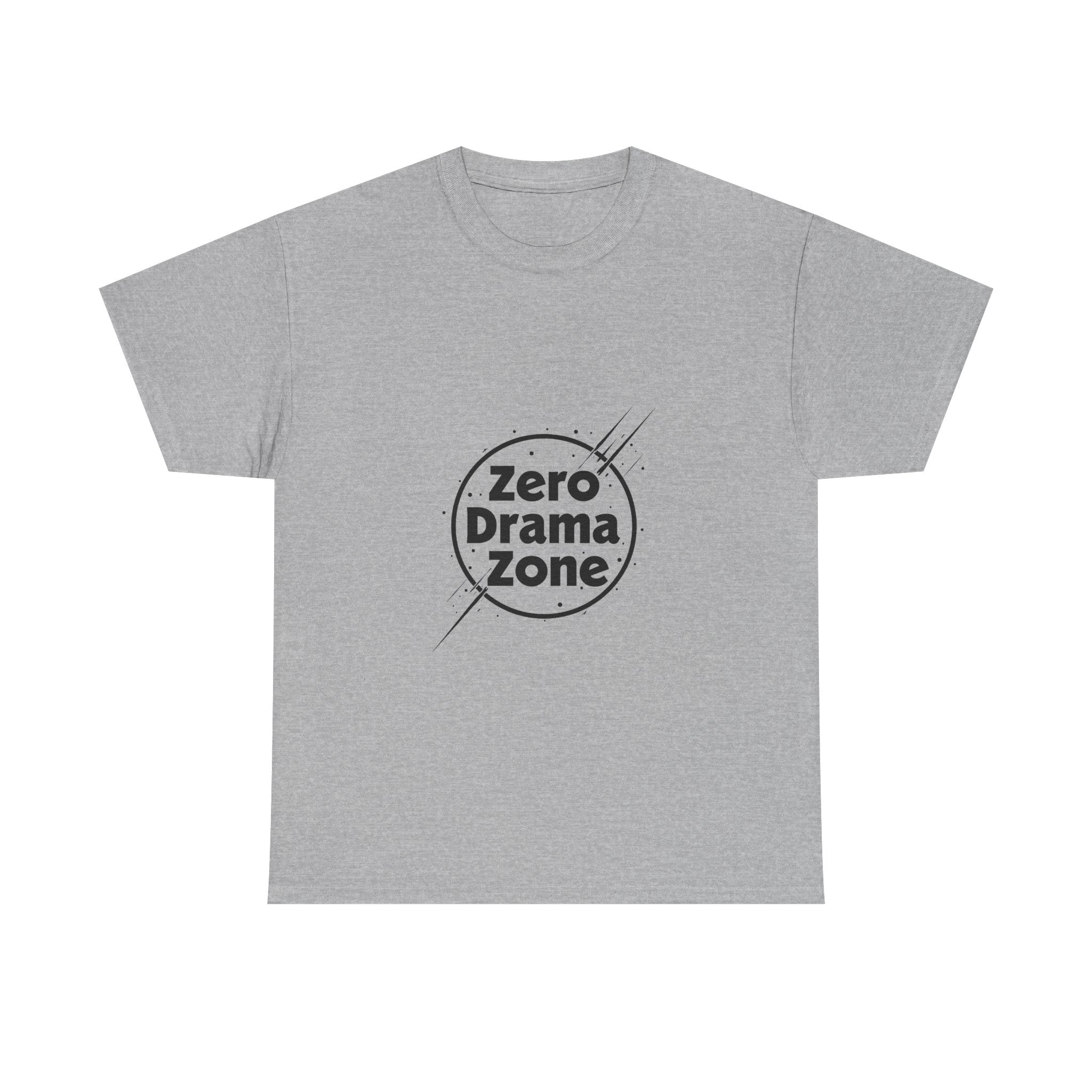 'Zero Drama Zone' Minimalist Anti‑Drama Graphic T-Shirt