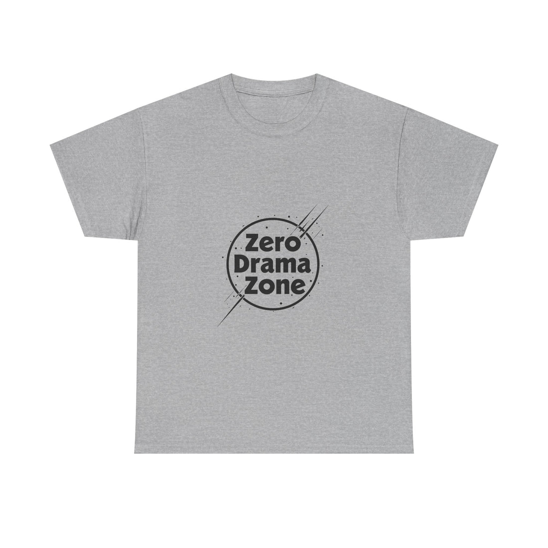 'Zero Drama Zone' Minimalist Anti‑Drama Graphic T-Shirt