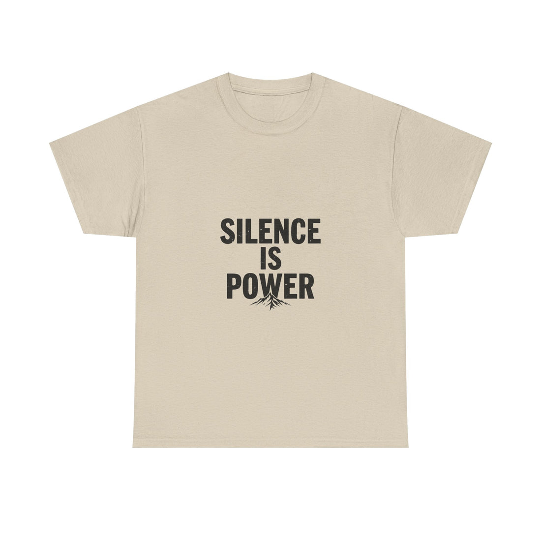 'Silence Is Power' Minimalist Motivational Cotton Shirt