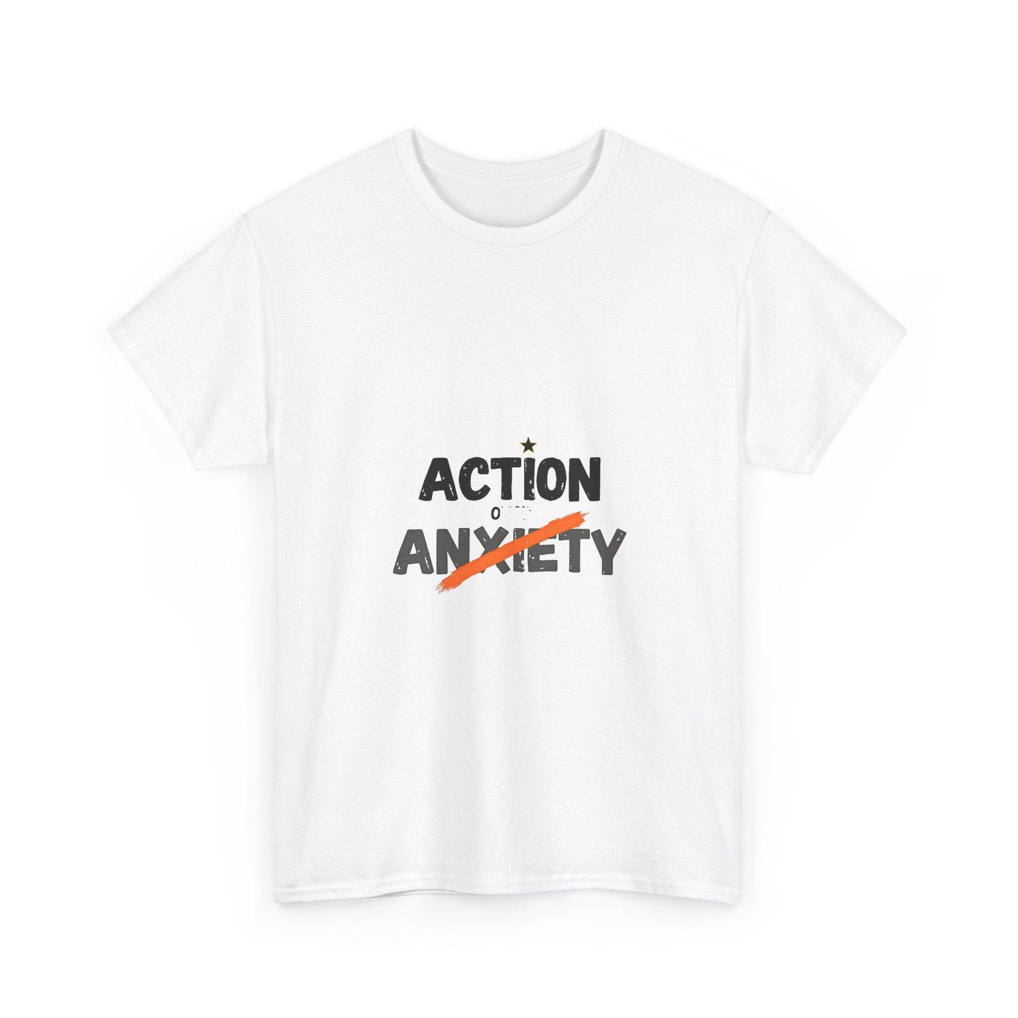 'Action Over Anxiety' Inspirational T-Shirt
