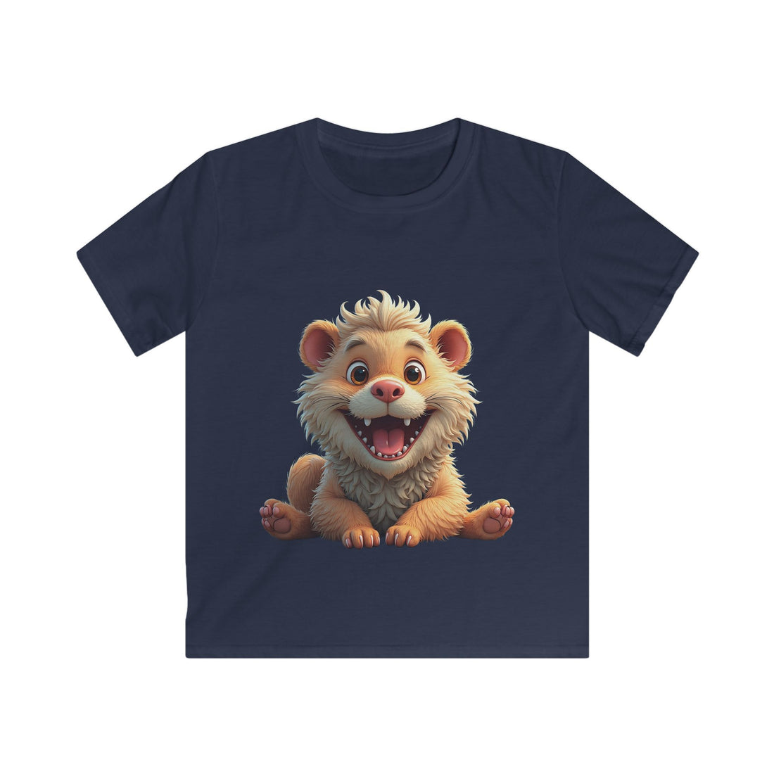 Adorable Smiling Baby Lion Cartoon Shirt