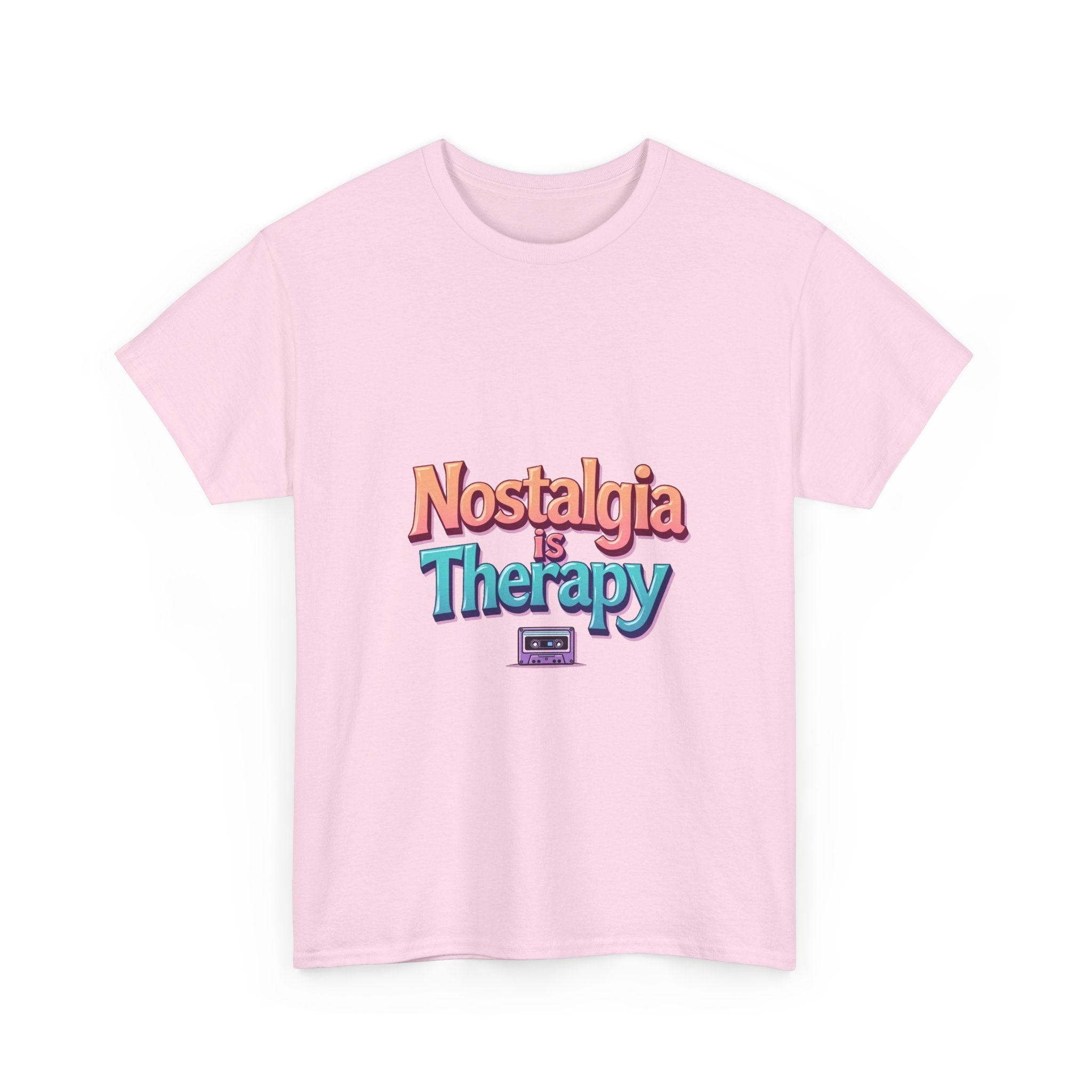 'Nostalgia Is Therapy' Retro 80s/90s Vintage Vibes T-Shirt
