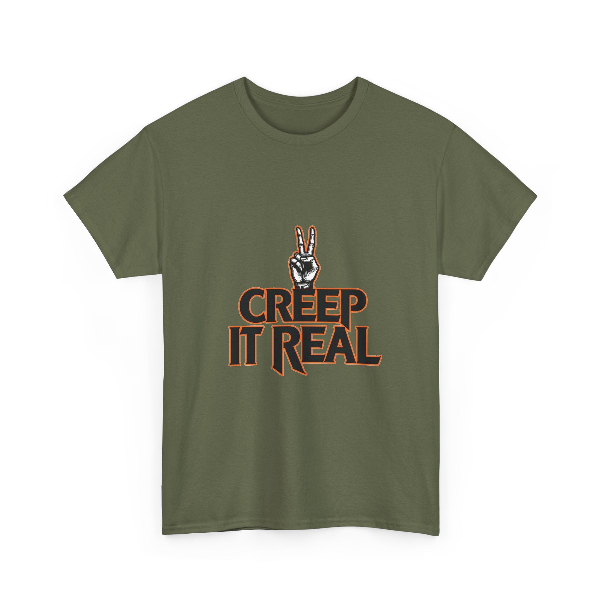 'Creep It Real'  Retro Peace Hand Graphic T-Shirt