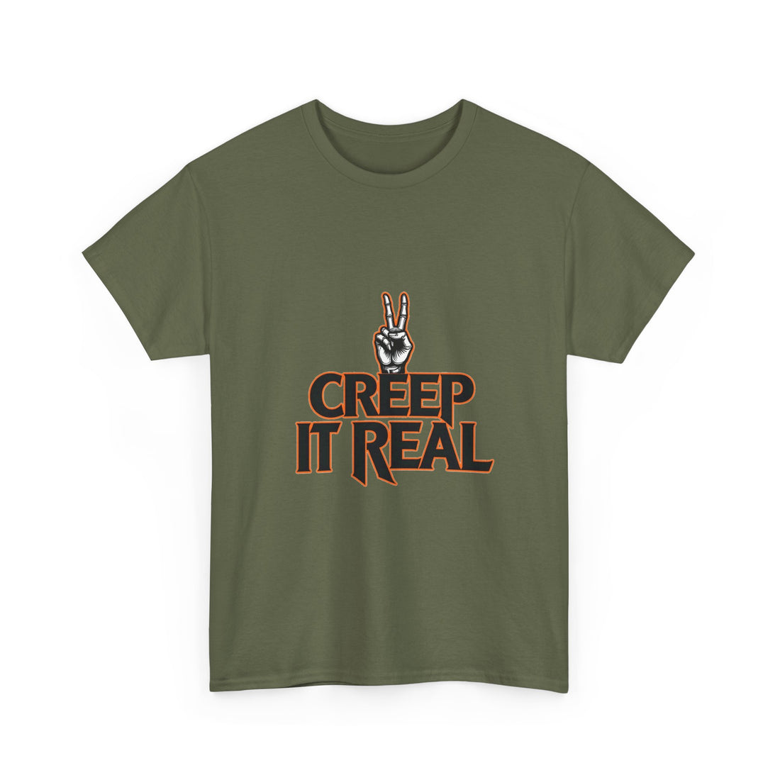 'Creep It Real'  Retro Peace Hand Graphic T-Shirt
