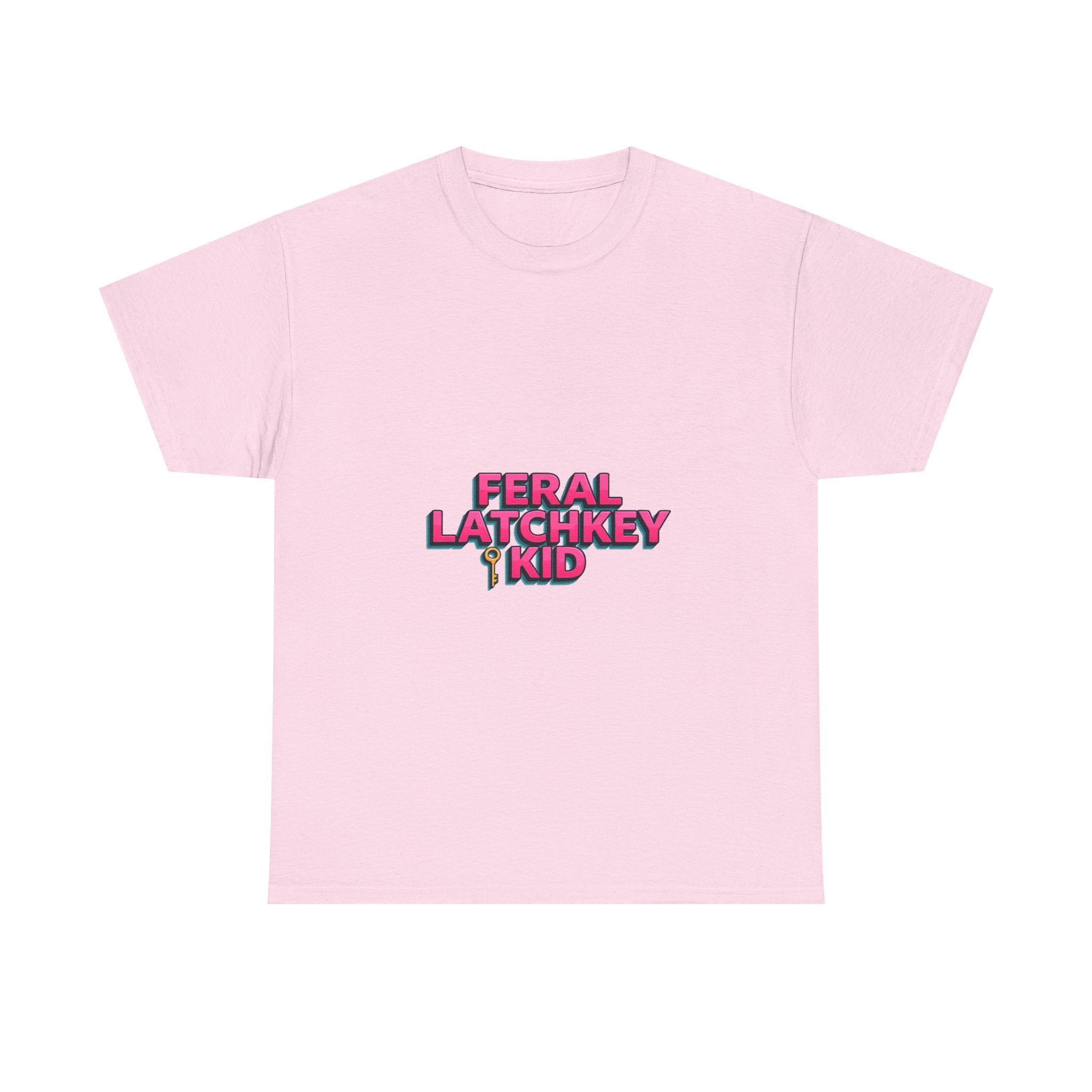 'Feral Latchkey Kid' Retro Neon Graphic T-Shirt