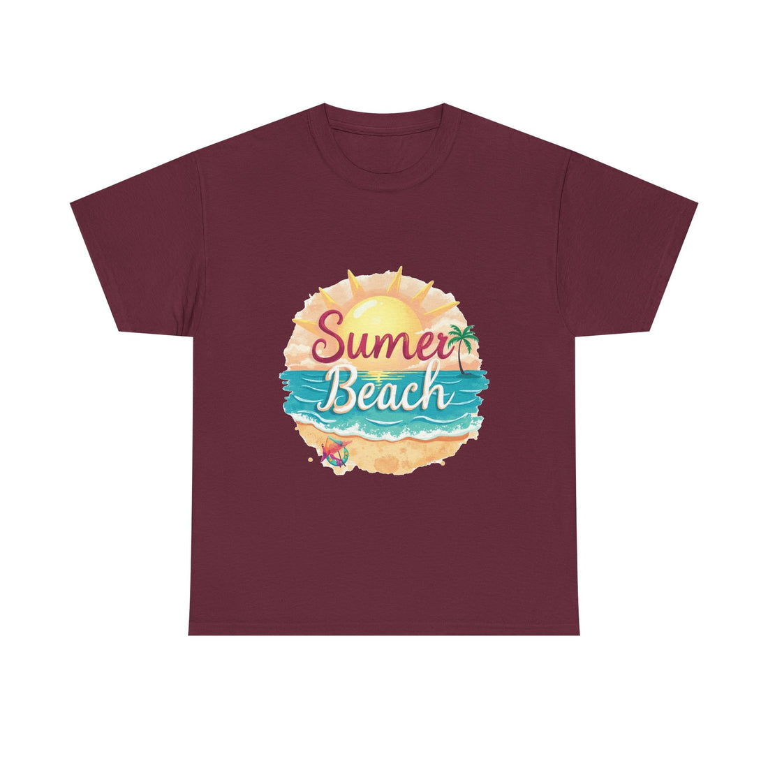 Retro Tropical Sunset Graphic T-Shirt