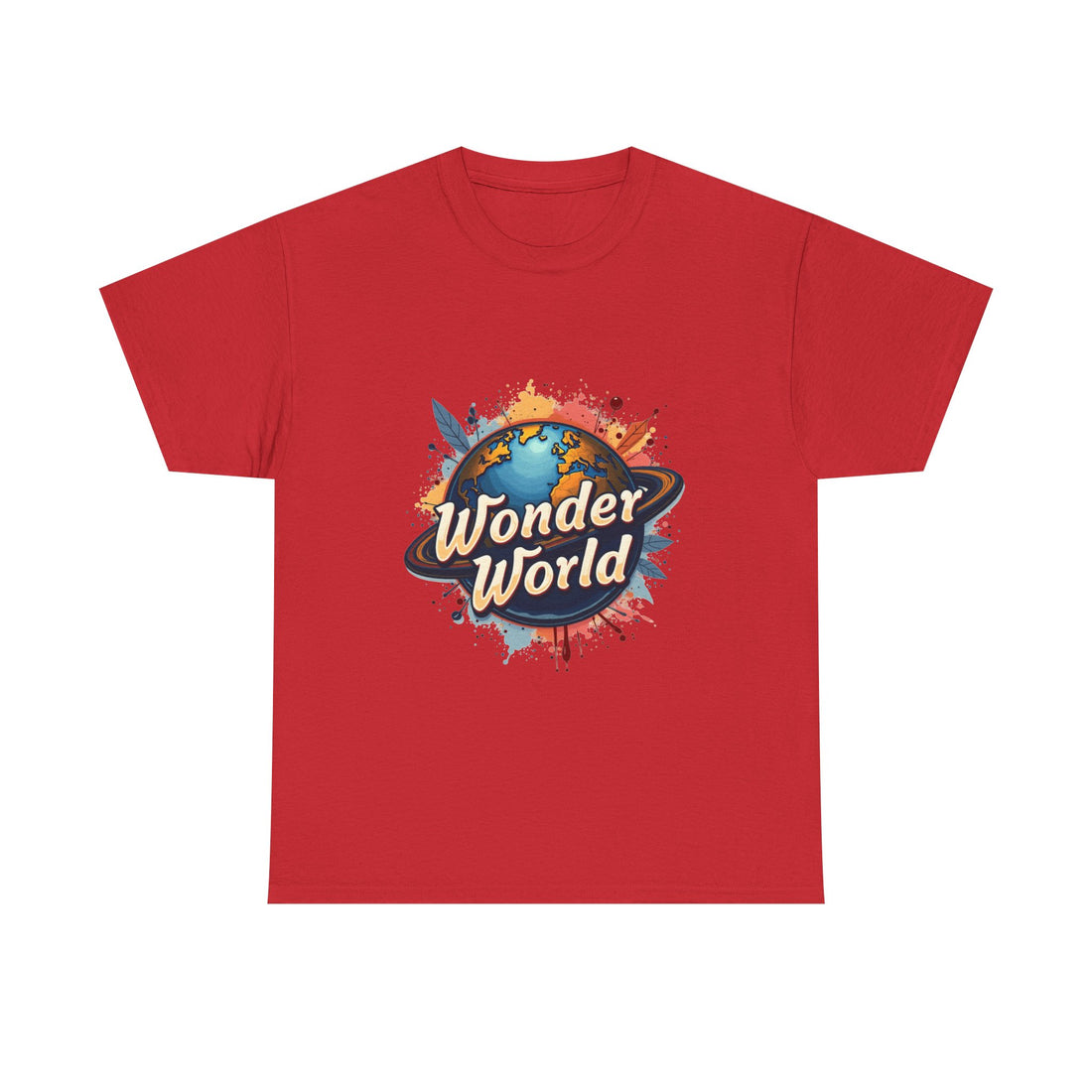 Wonder World Retro Earth Logo T-Shirt