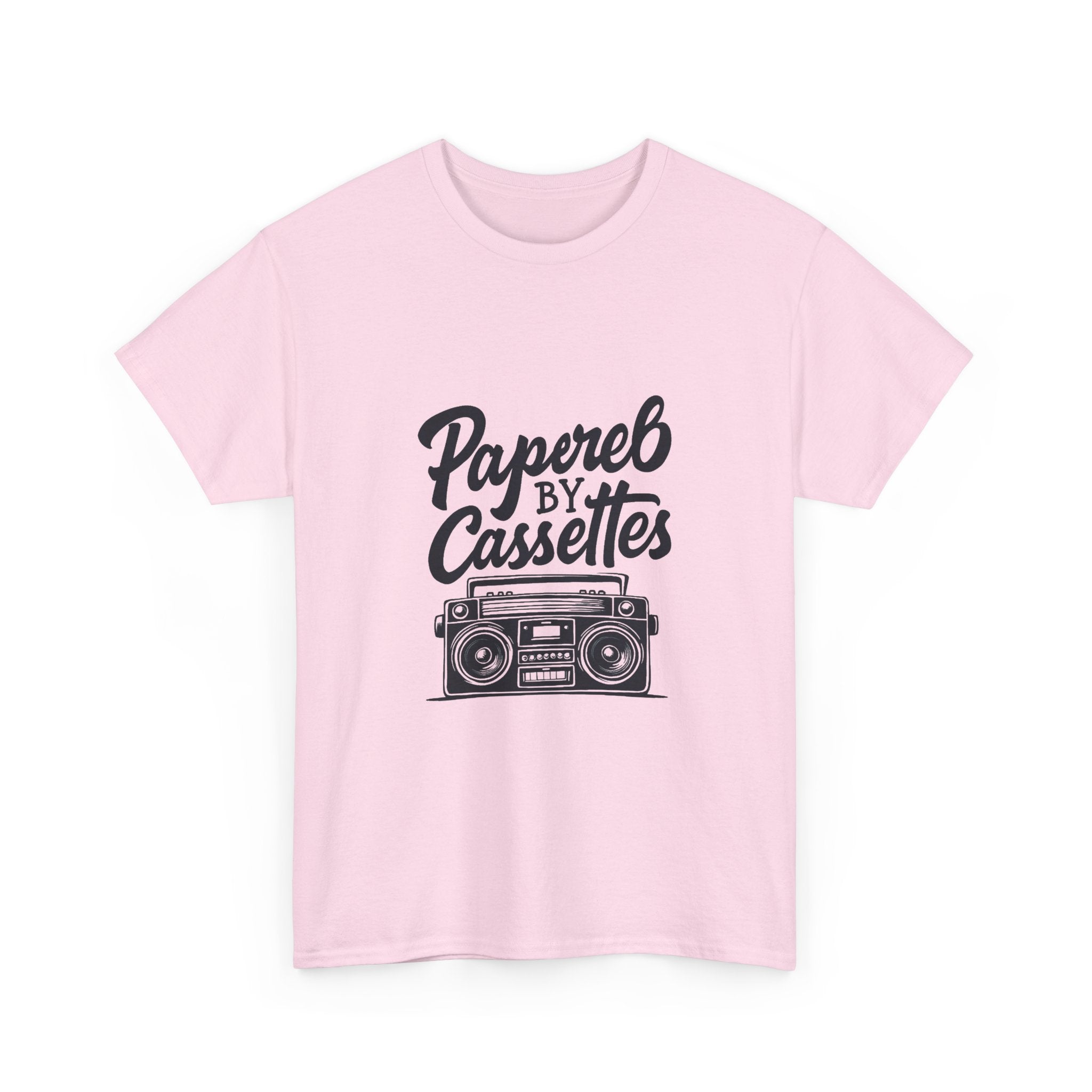 'Papered by Cassettes' Vintage Boombox Tee