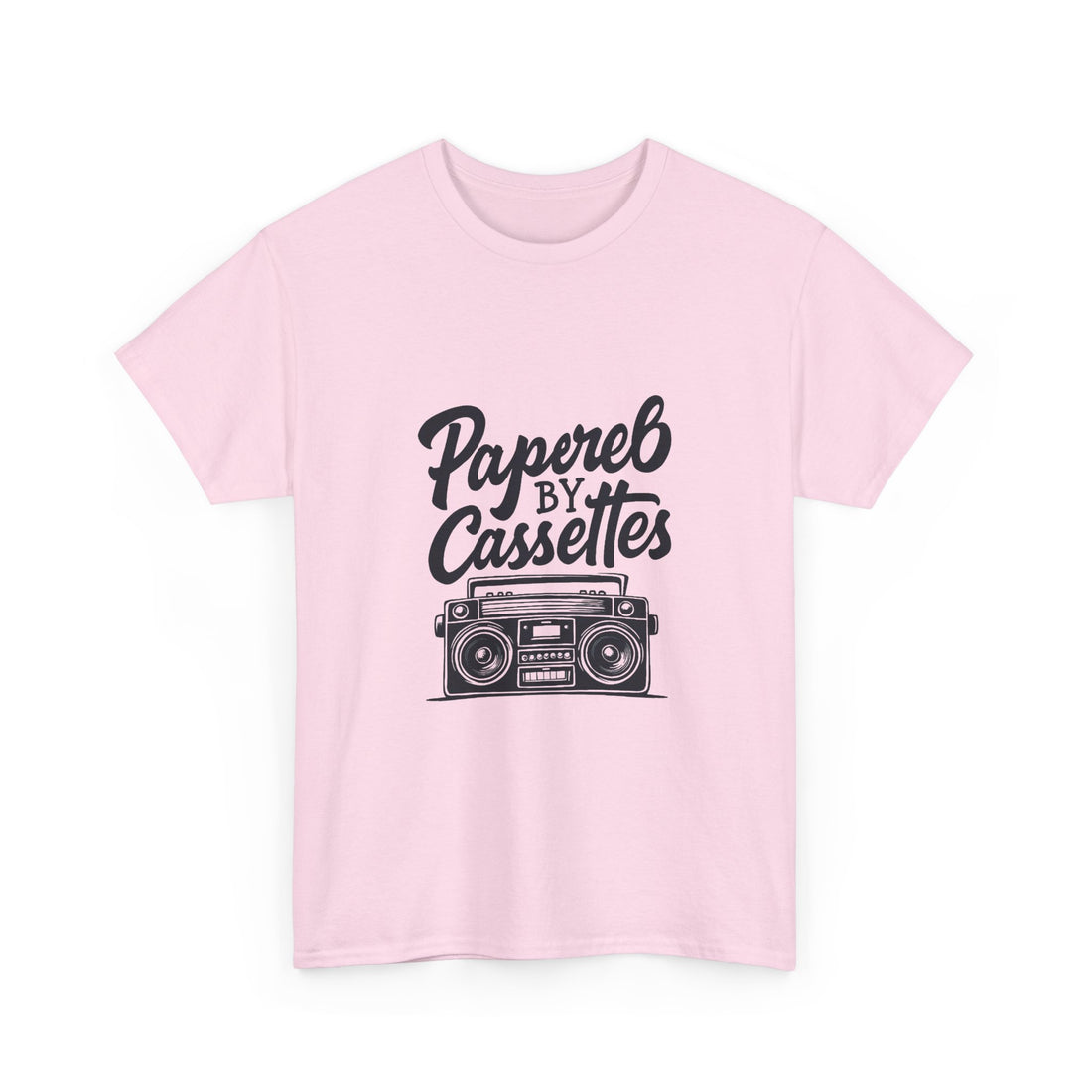 'Papered by Cassettes' Vintage Boombox Tee