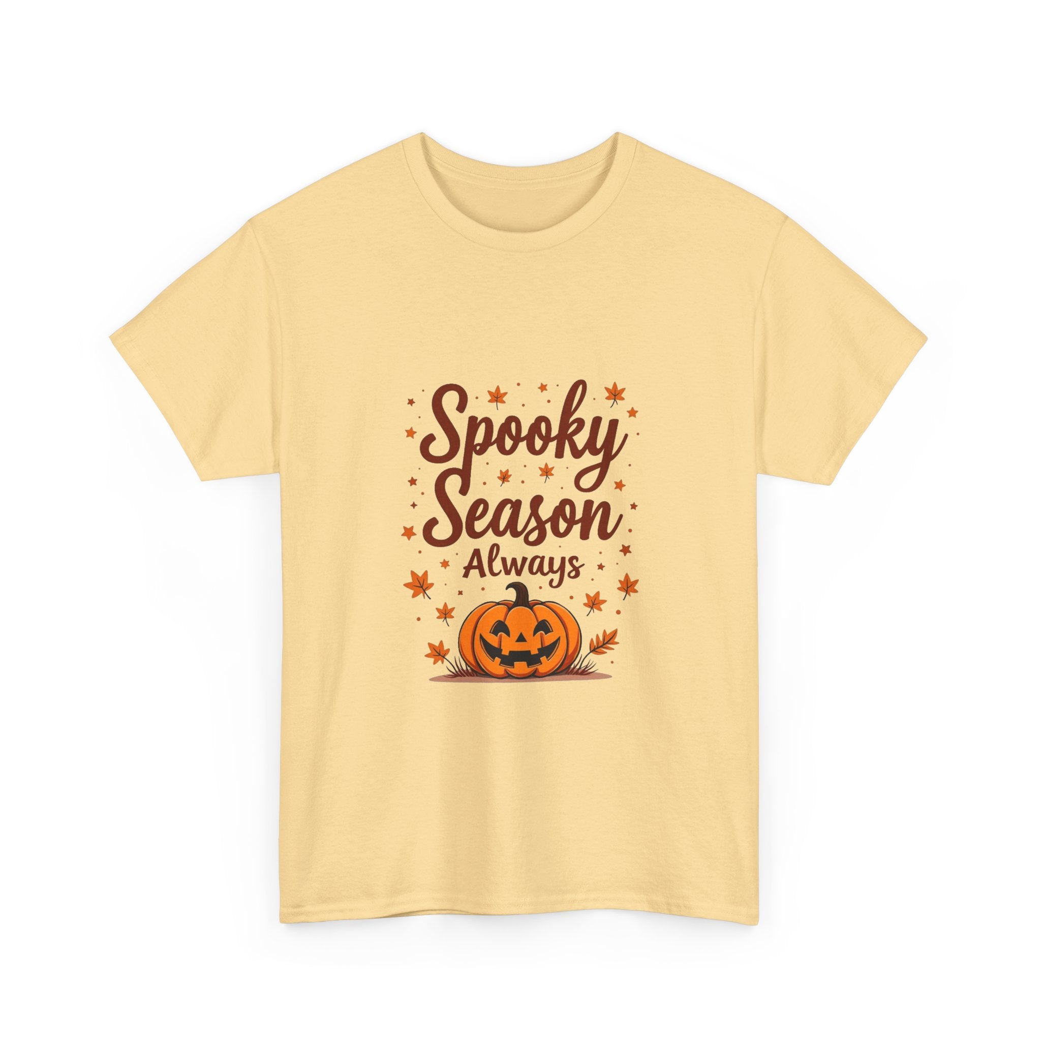 'Spooky Season Always' Halloween Pumpkin Graphic T-Shirt