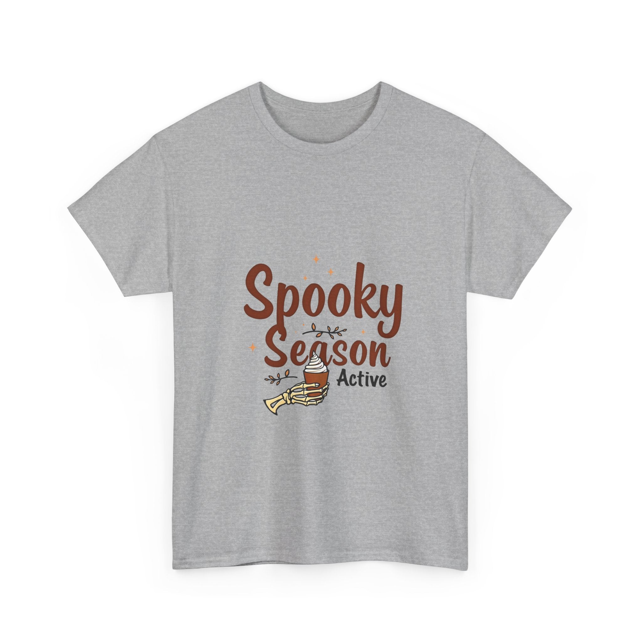 'Spooky Season Active' T-Shirt Halloween Pumpkin Graphic Tee