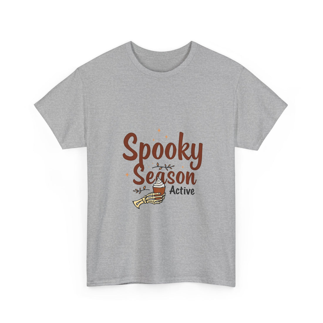 'Spooky Season Active' T-Shirt Halloween Pumpkin Graphic Tee