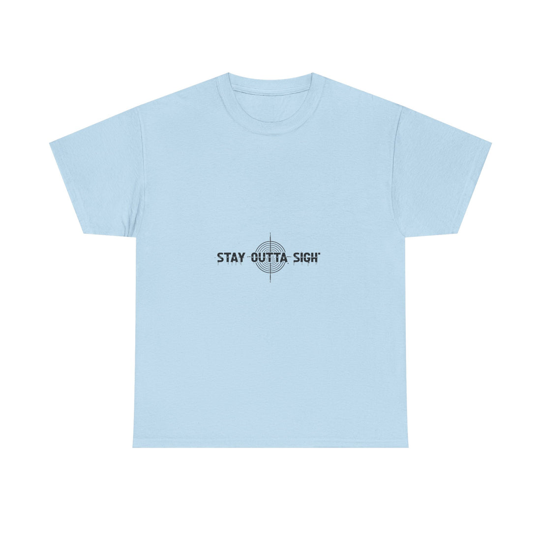 Stay Outta Sight Minimal Crosshair Graphic T-Shirt