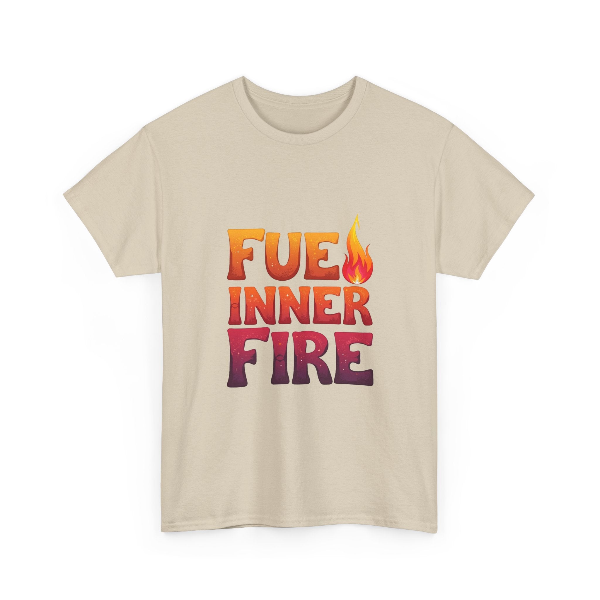 'Fuel Inner Fire 'Inspirational Flame Graphic T-Shirt