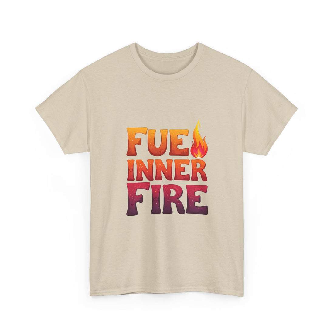 'Fuel Inner Fire 'Inspirational Flame Graphic T-Shirt