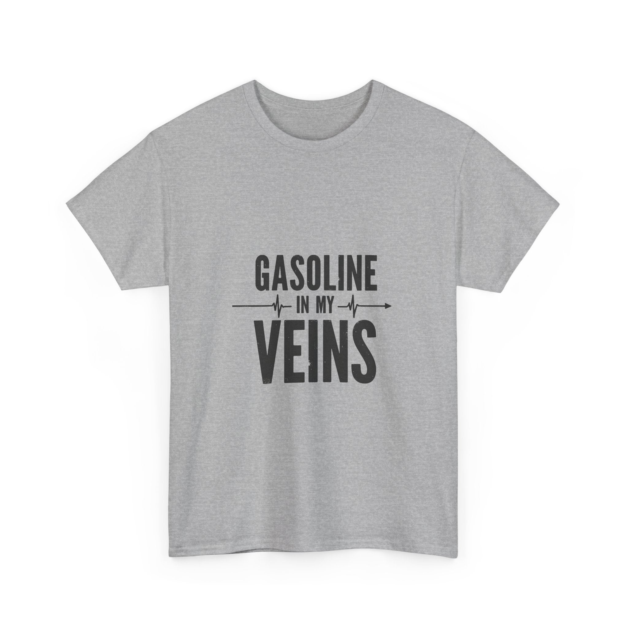 'Gasoline In My Veins' Vintage Mechanic Motorbike T-Shirt