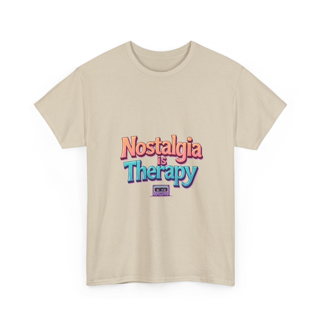 'Nostalgia Is Therapy' Retro 80s/90s Vintage Vibes T-Shirt