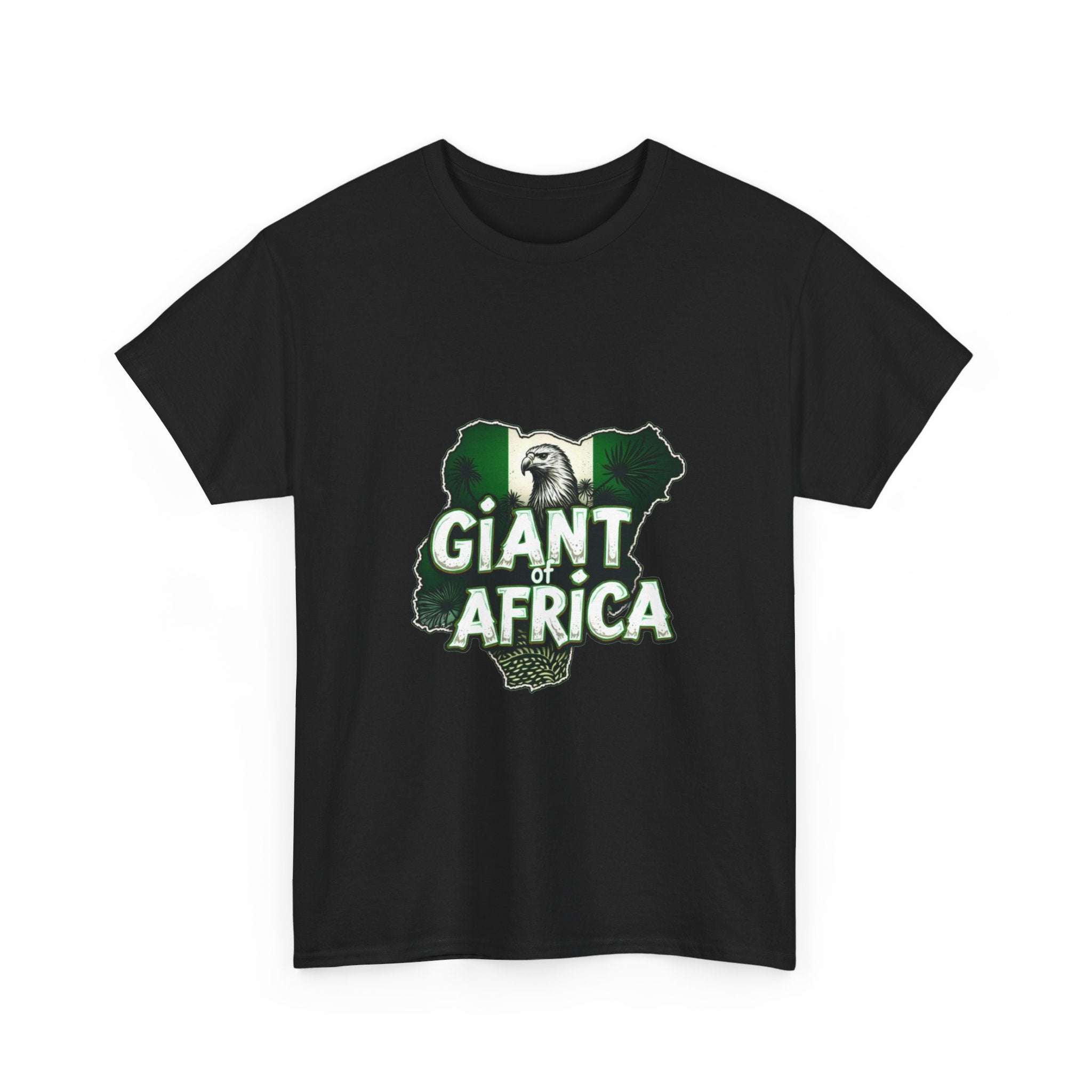 Giant of Africa Bold Nigeria Map Design T-Shirt