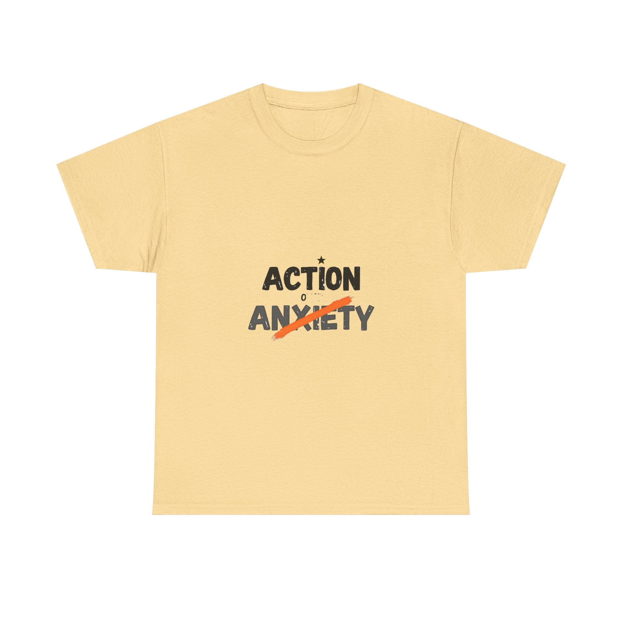 'Action Over Anxiety' Inspirational T-Shirt