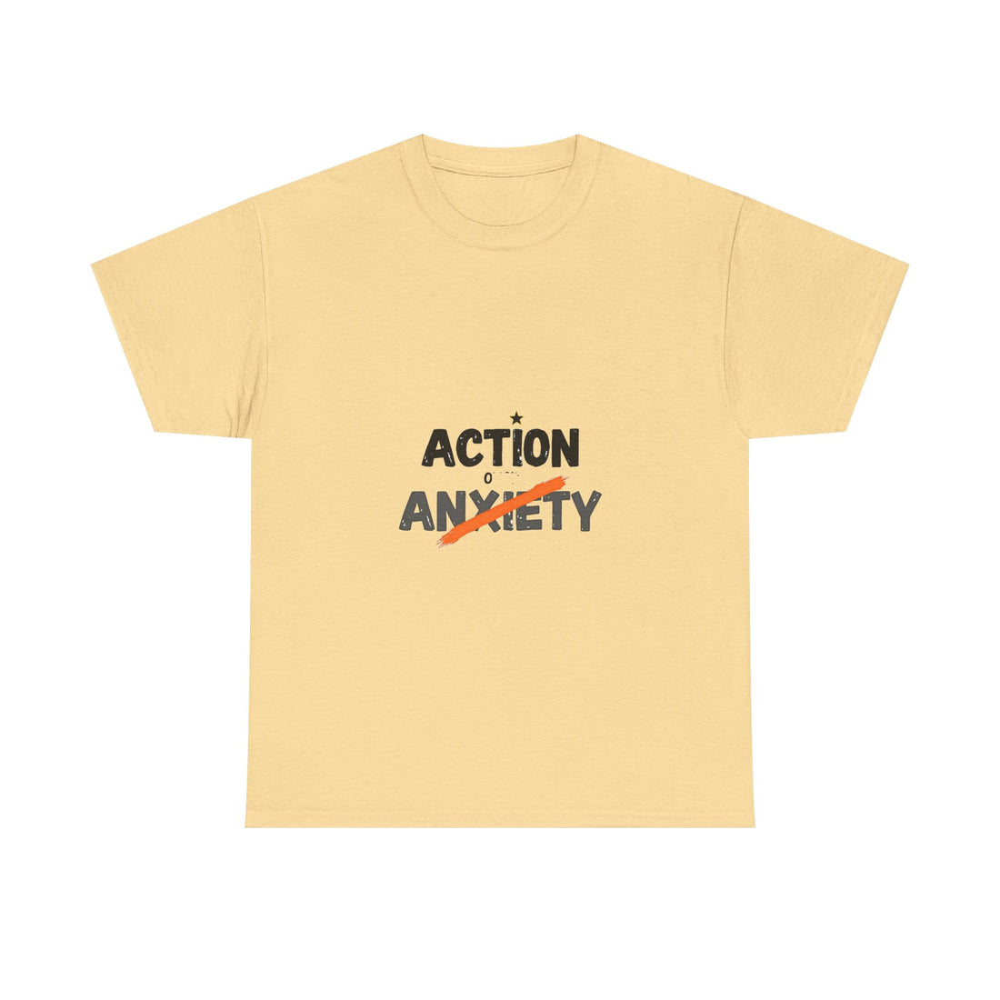 'Action Over Anxiety' Inspirational T-Shirt