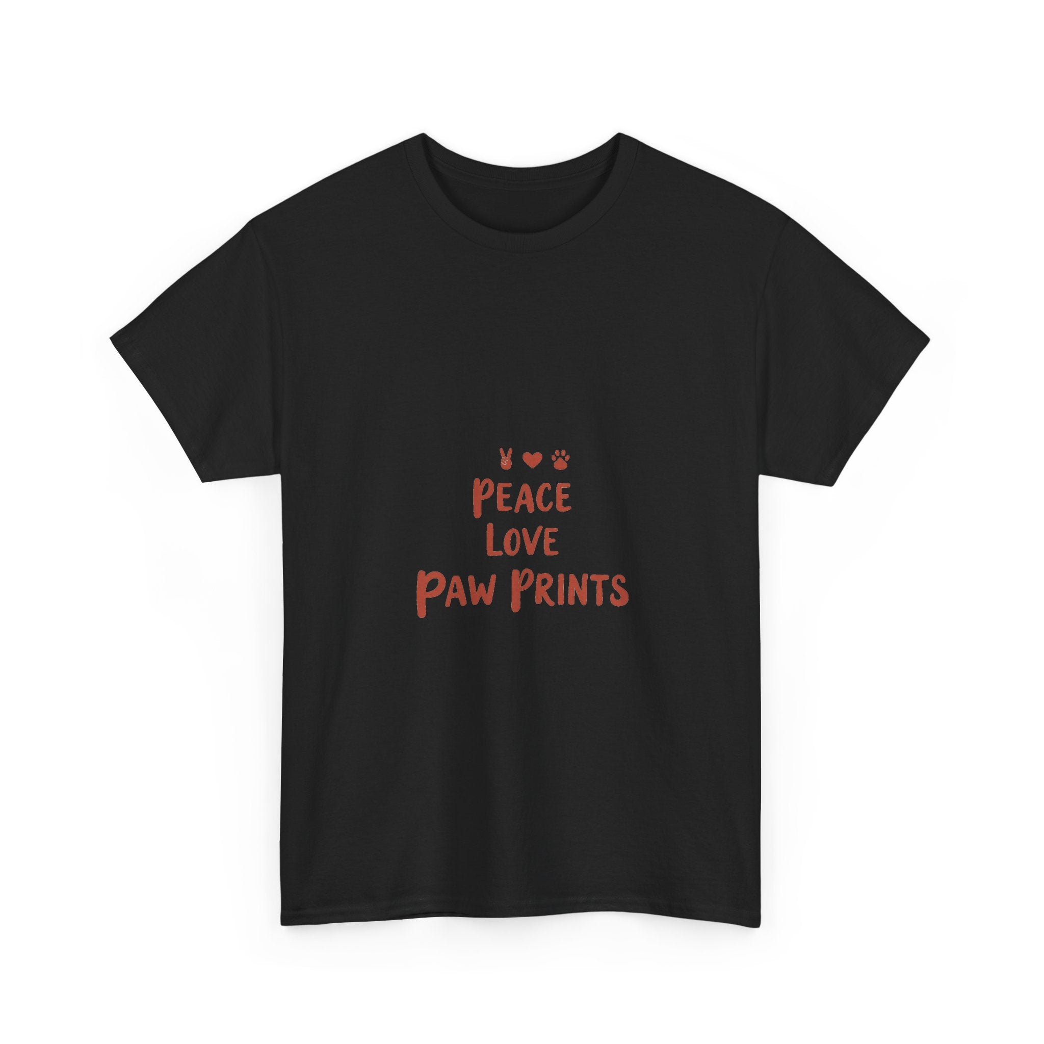 'Peace Love Paw Prints'  Cute Dog Lover T-Shirt