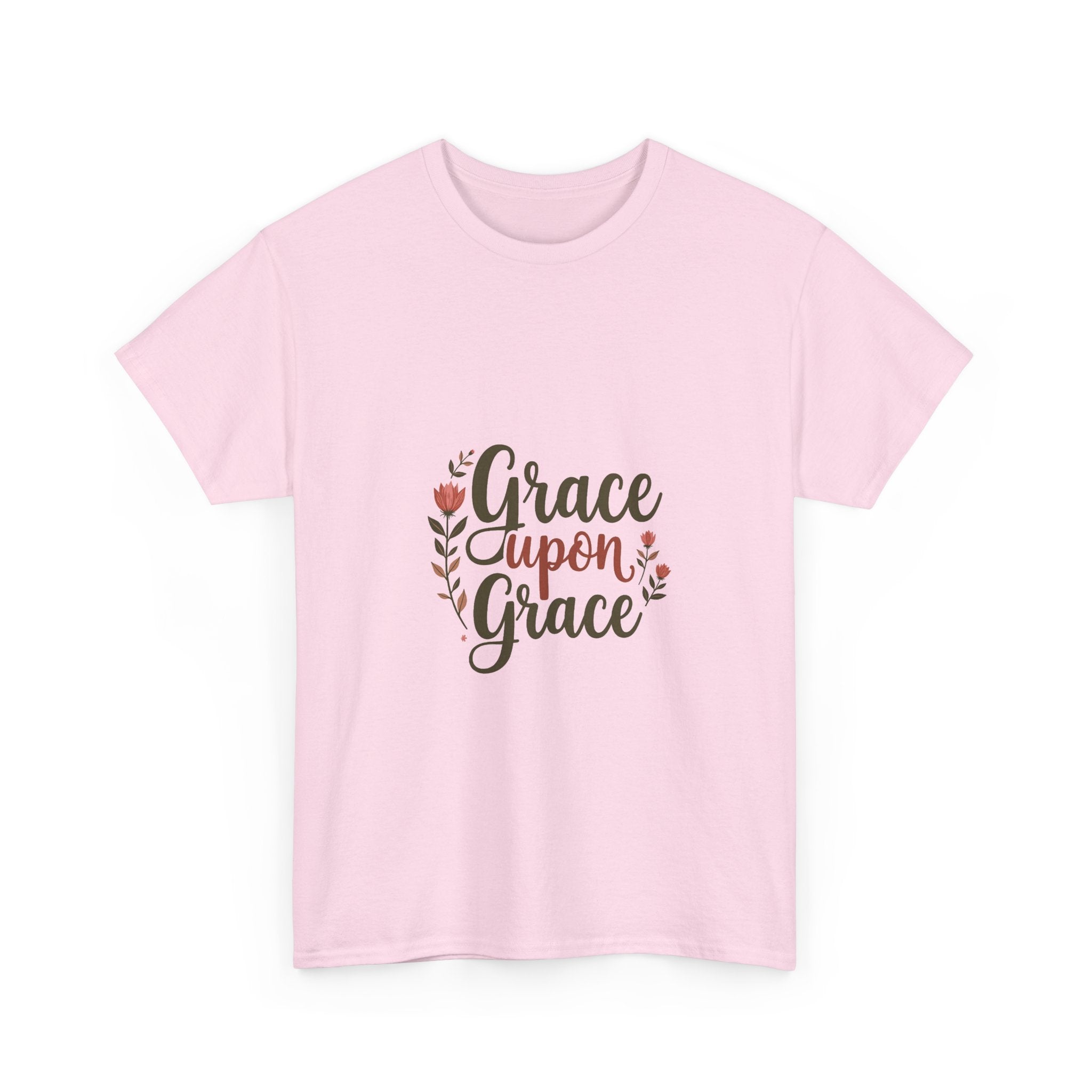 'Grace Upon Grace' Floral Faith Christian T-Shirt