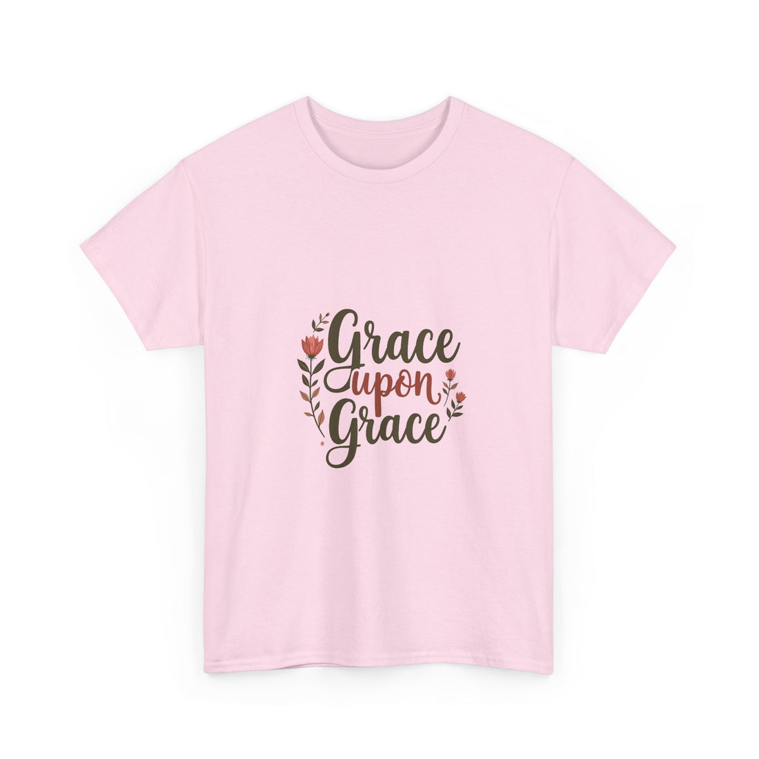 'Grace Upon Grace' Floral Faith Christian T-Shirt