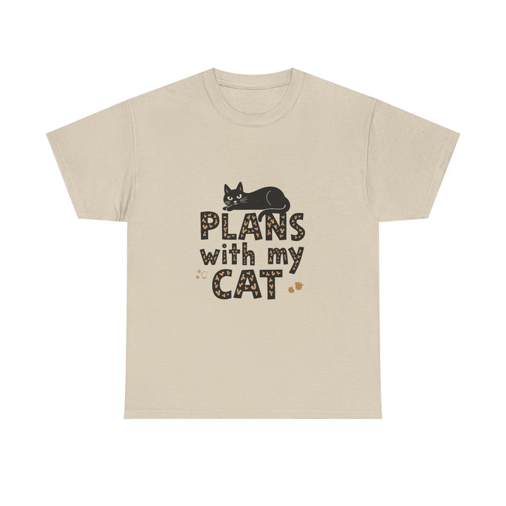 "Plans With My Cat" Graphic T-Shirt