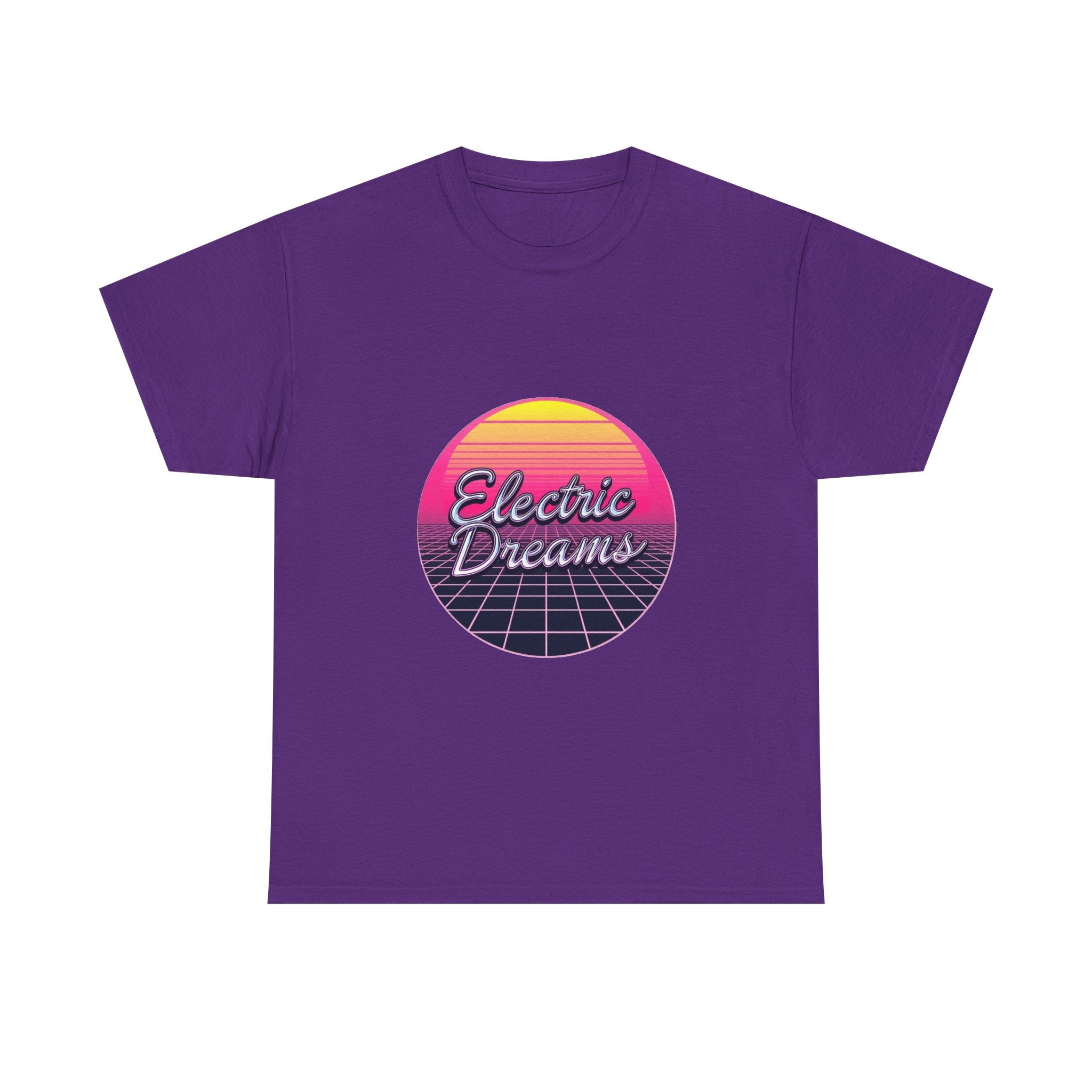 'Electric Dreams' 80s Vaporwave Sunset Graphic T-Shirt