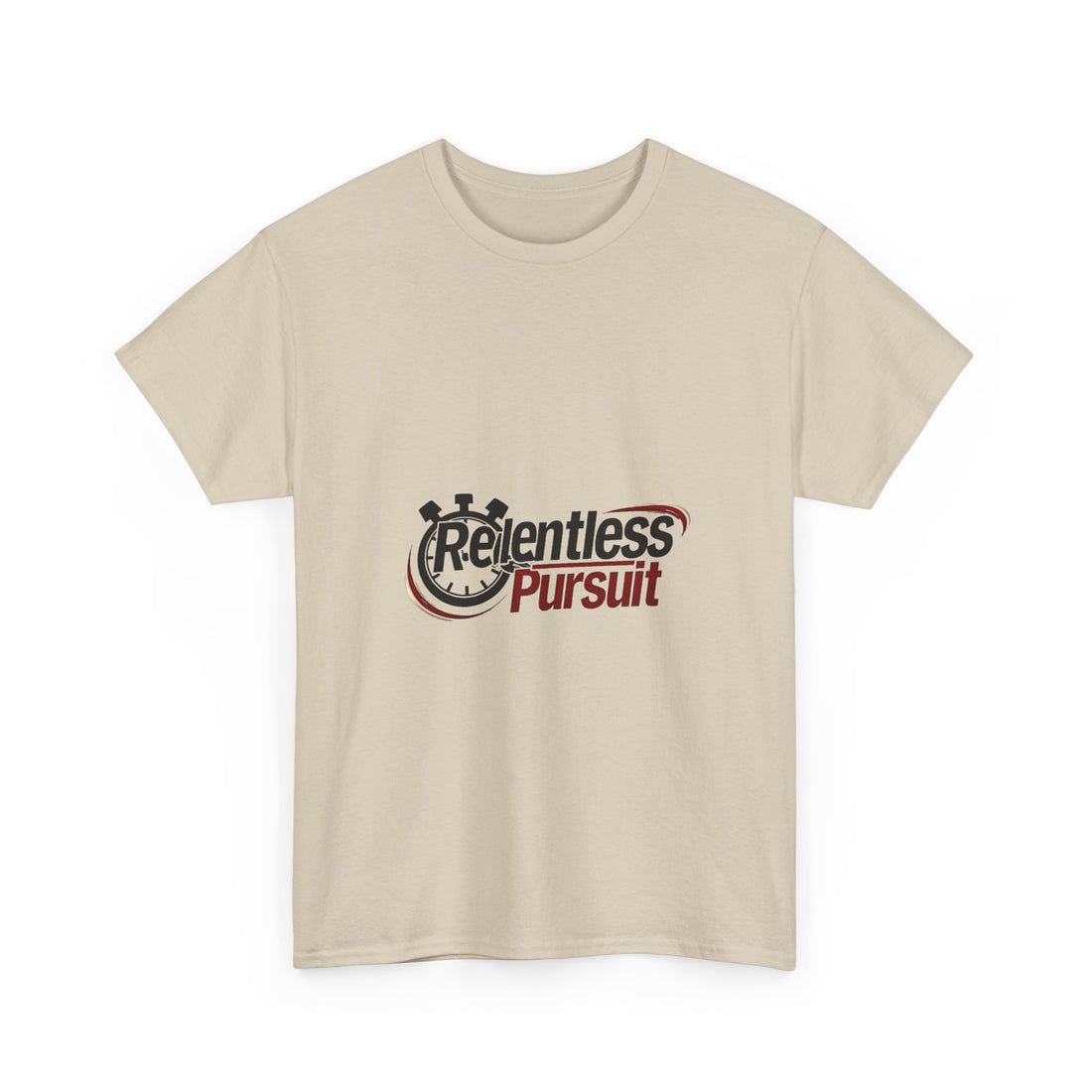 Relentless Pursuit Graphic Motivational Stopwatch Design T-Shirt