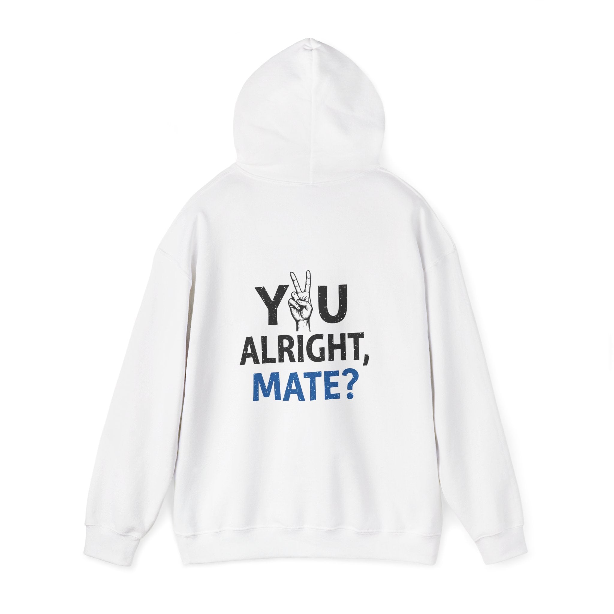 You Alright, Mate? Casual British Phrase Graphic Hoodie Sweatshirt