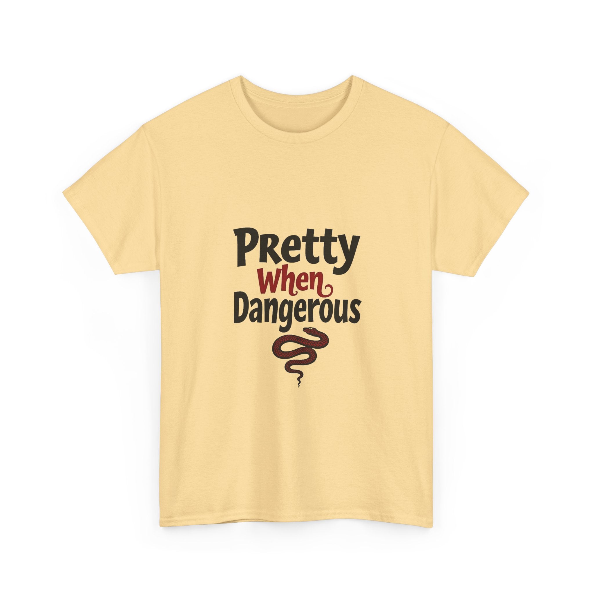 Pretty When Dangerous Retro Snake Graphic T-Shirt