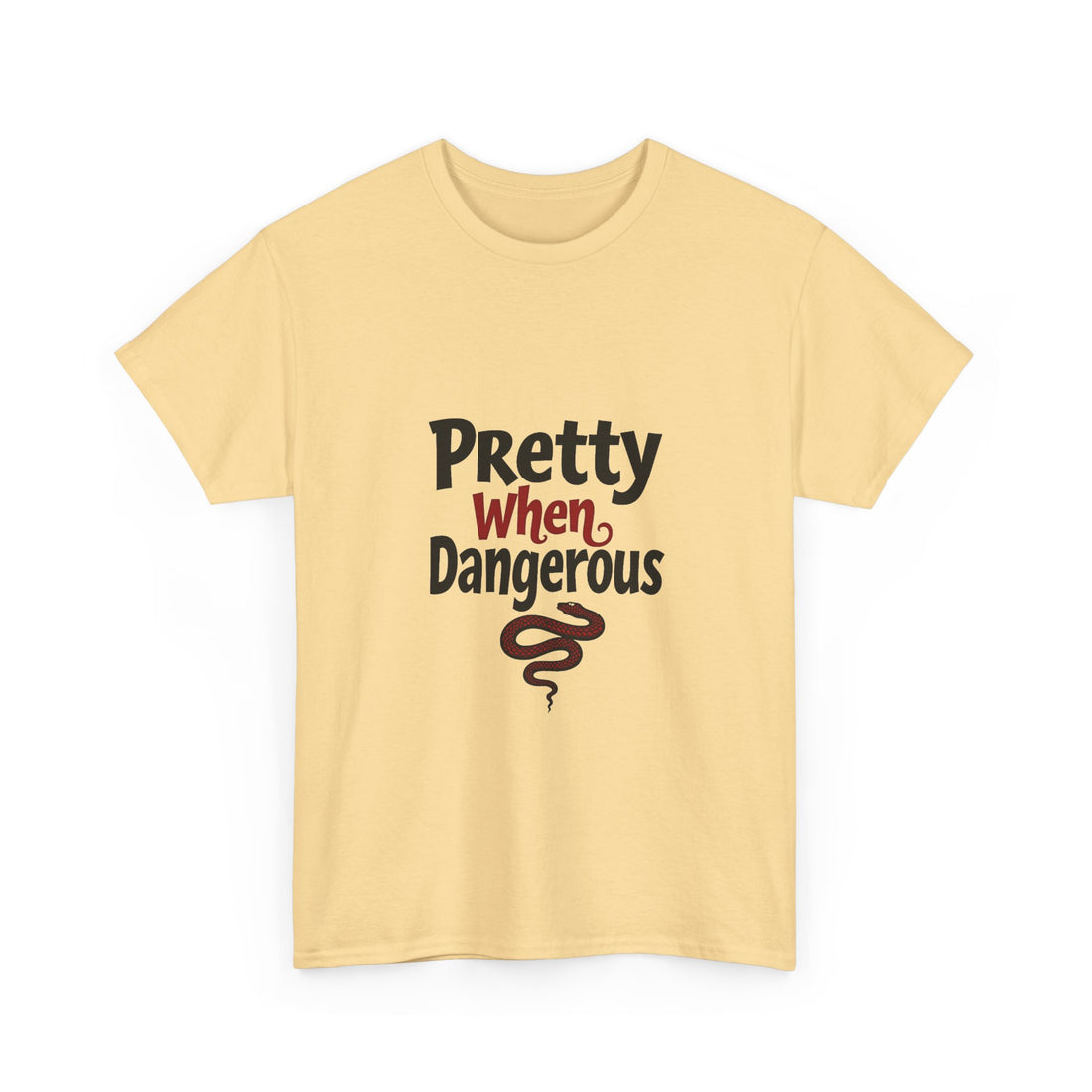 Pretty When Dangerous Retro Snake Graphic T-Shirt