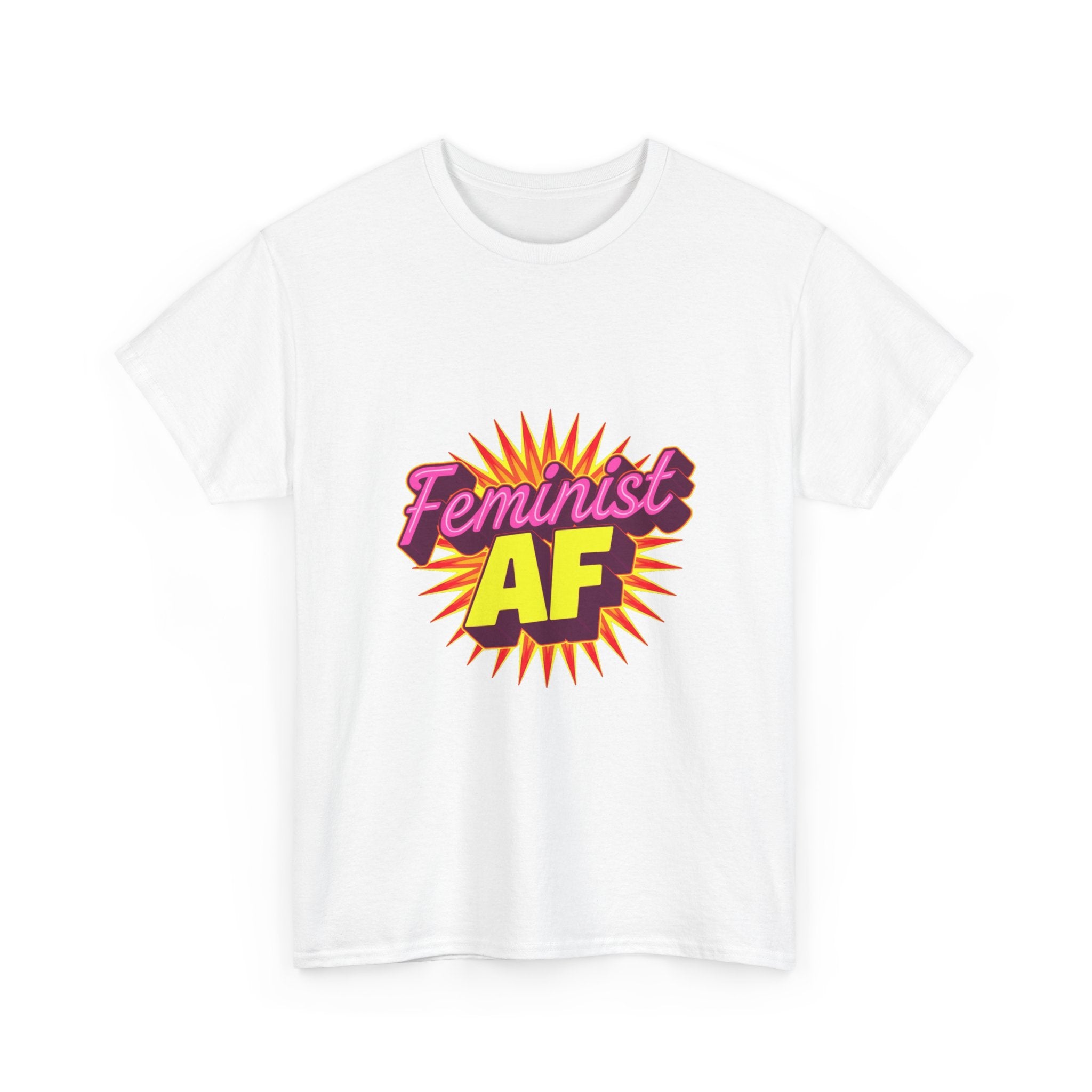 'Feminist AF' Bold Retro Graphic Feminism  T-Shirt