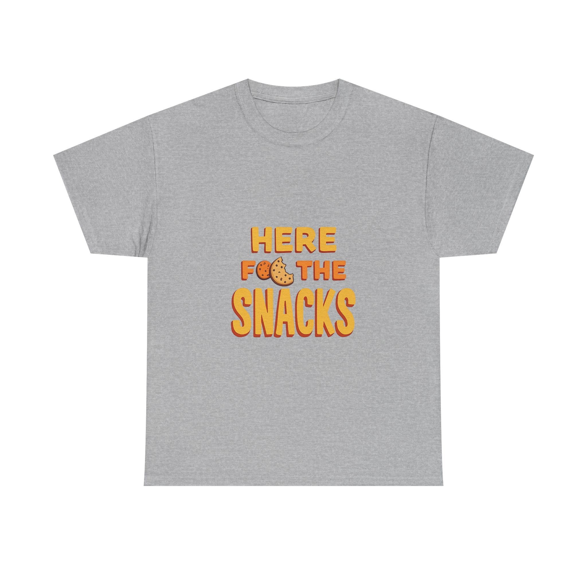 "Here for the Snacks" Funny Graphic T-Shirt