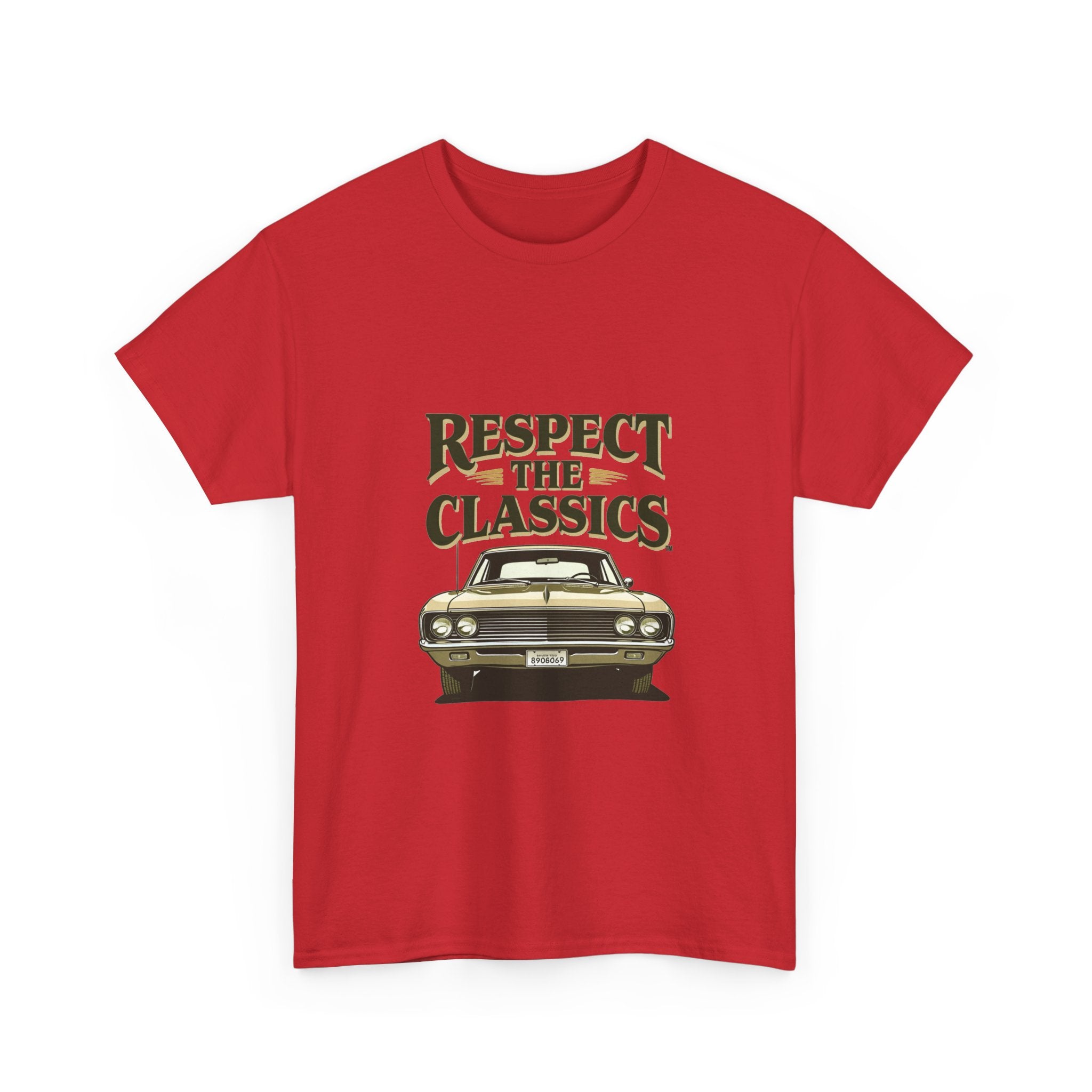 'Respect the Classics' Vintage Muscle Car Graphic T-Shirt