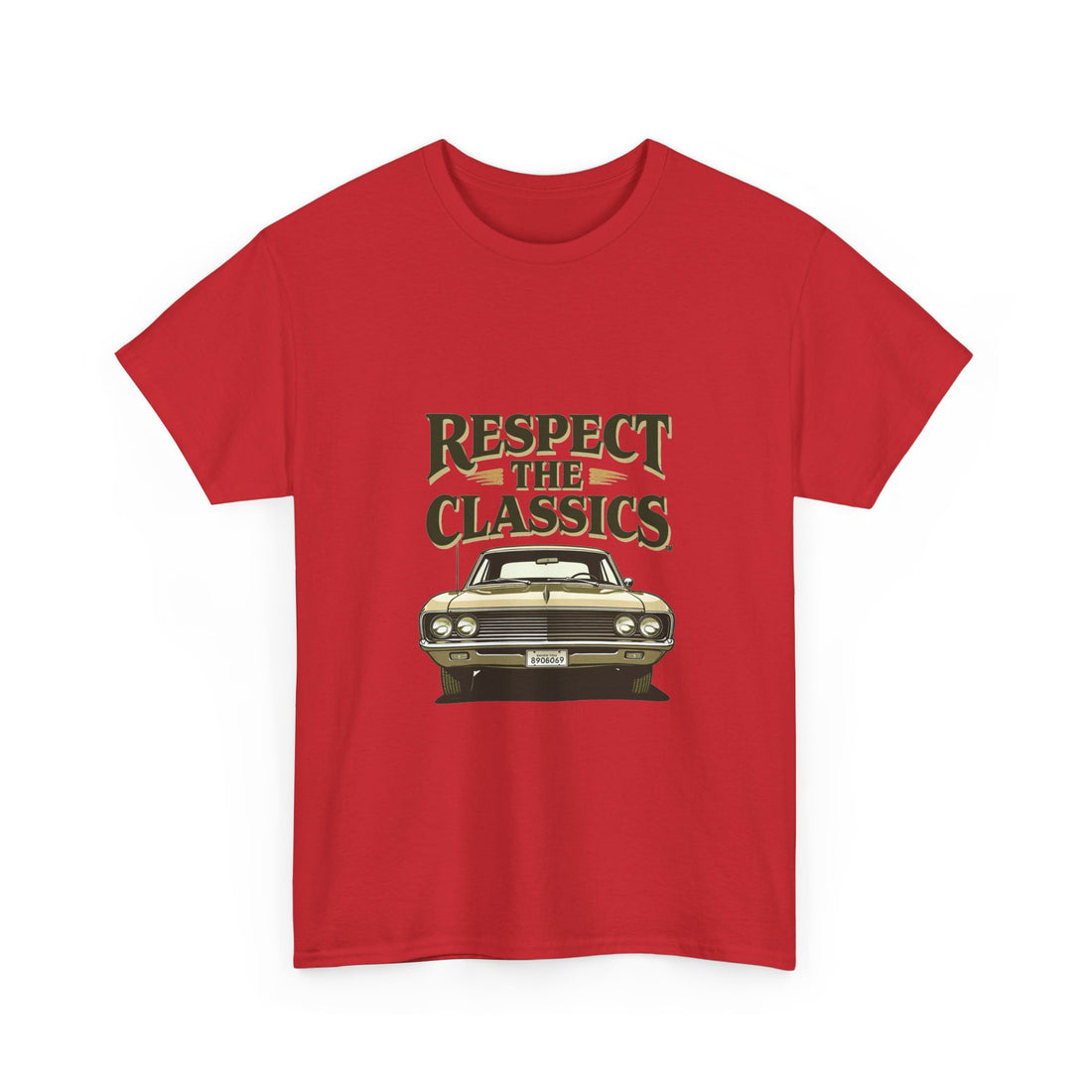 'Respect the Classics' Vintage Muscle Car Graphic T-Shirt
