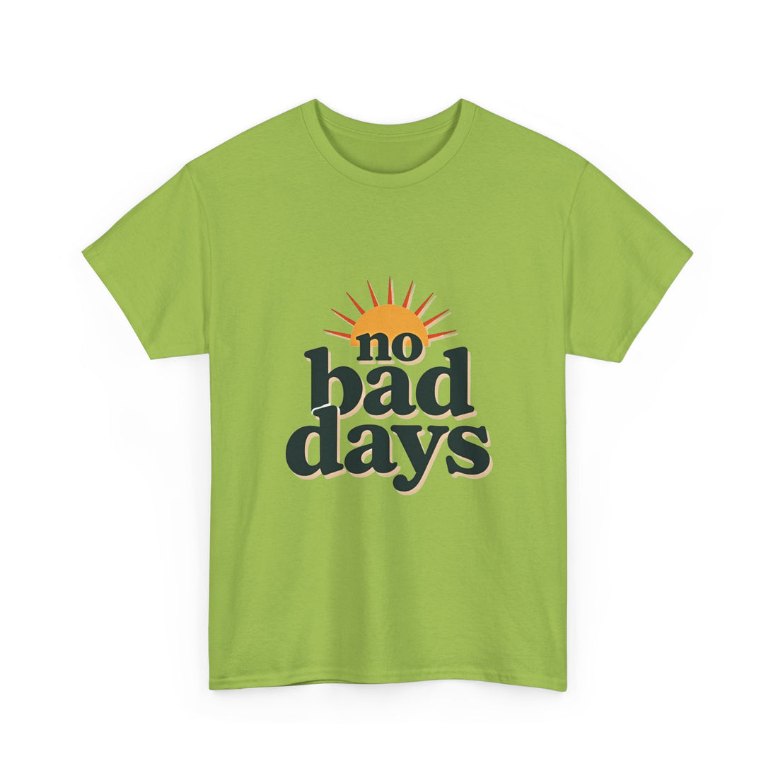 'no bad days'  Vintage Sunrise Positive Vibe T-Shirt