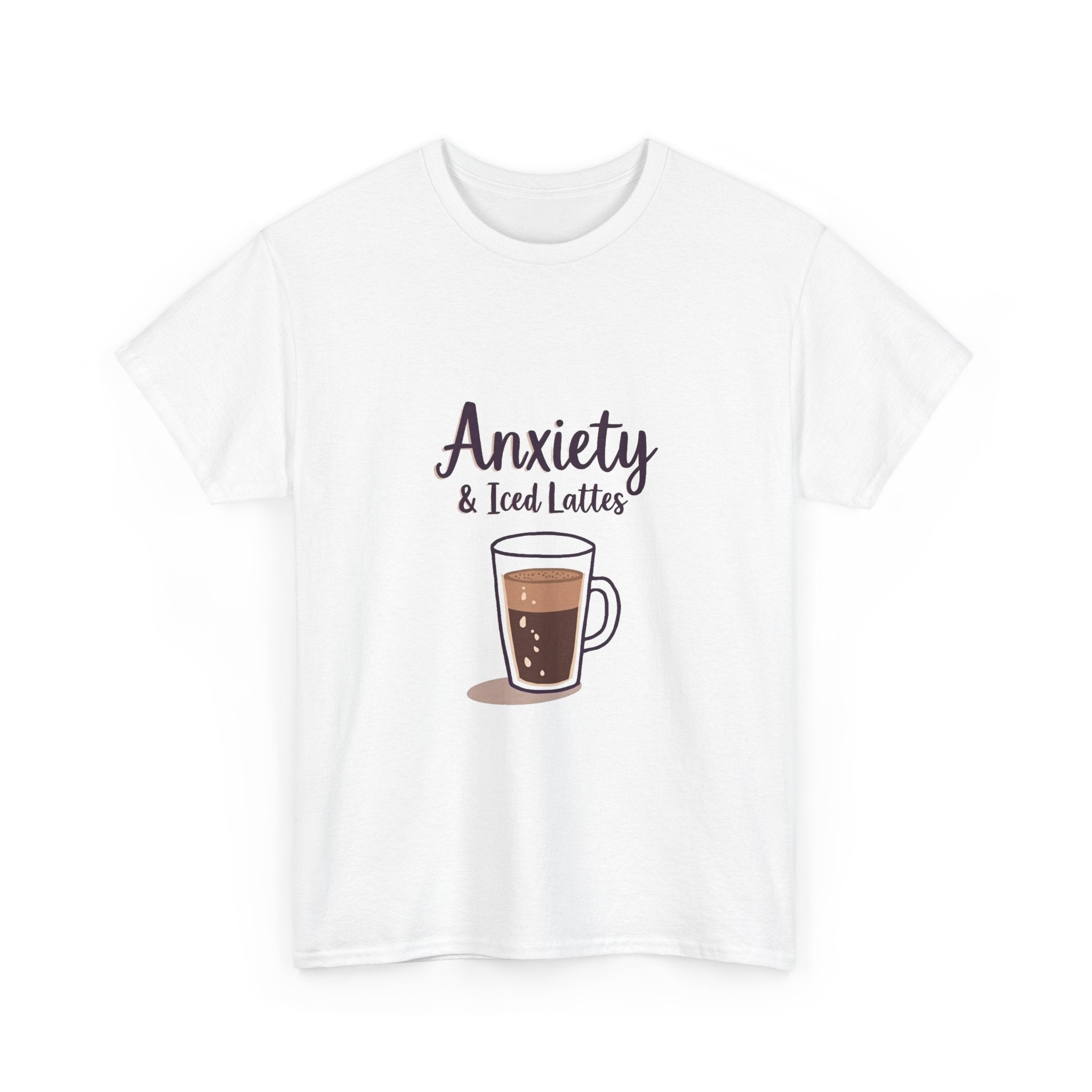 'Anxiety & Iced Lattes' T‑Shirt