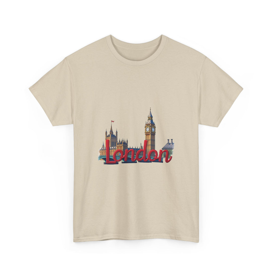 London Skyline Vintage Cityscape Graphic T‑Shirt