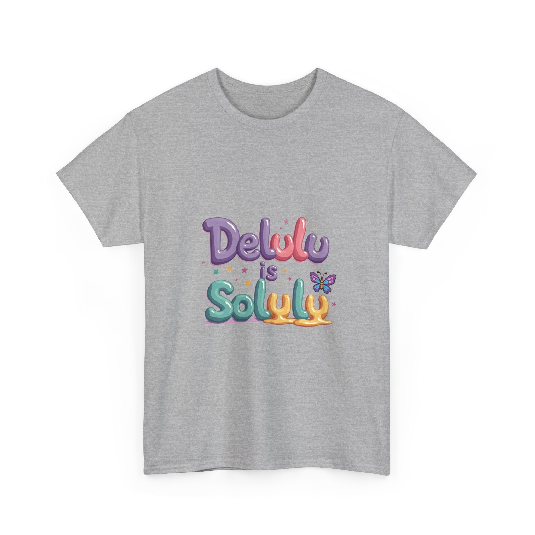 'Delulu Is Solulu' Cute Graphic T-Shirt