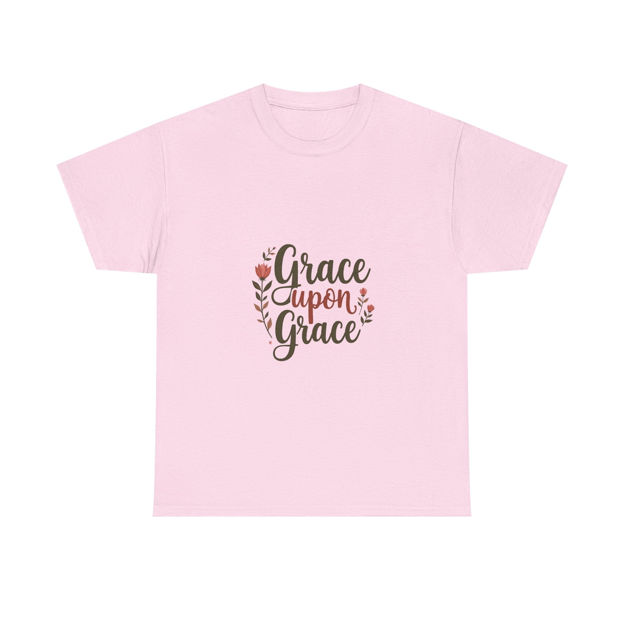 'Grace Upon Grace' Floral Faith Christian T-Shirt