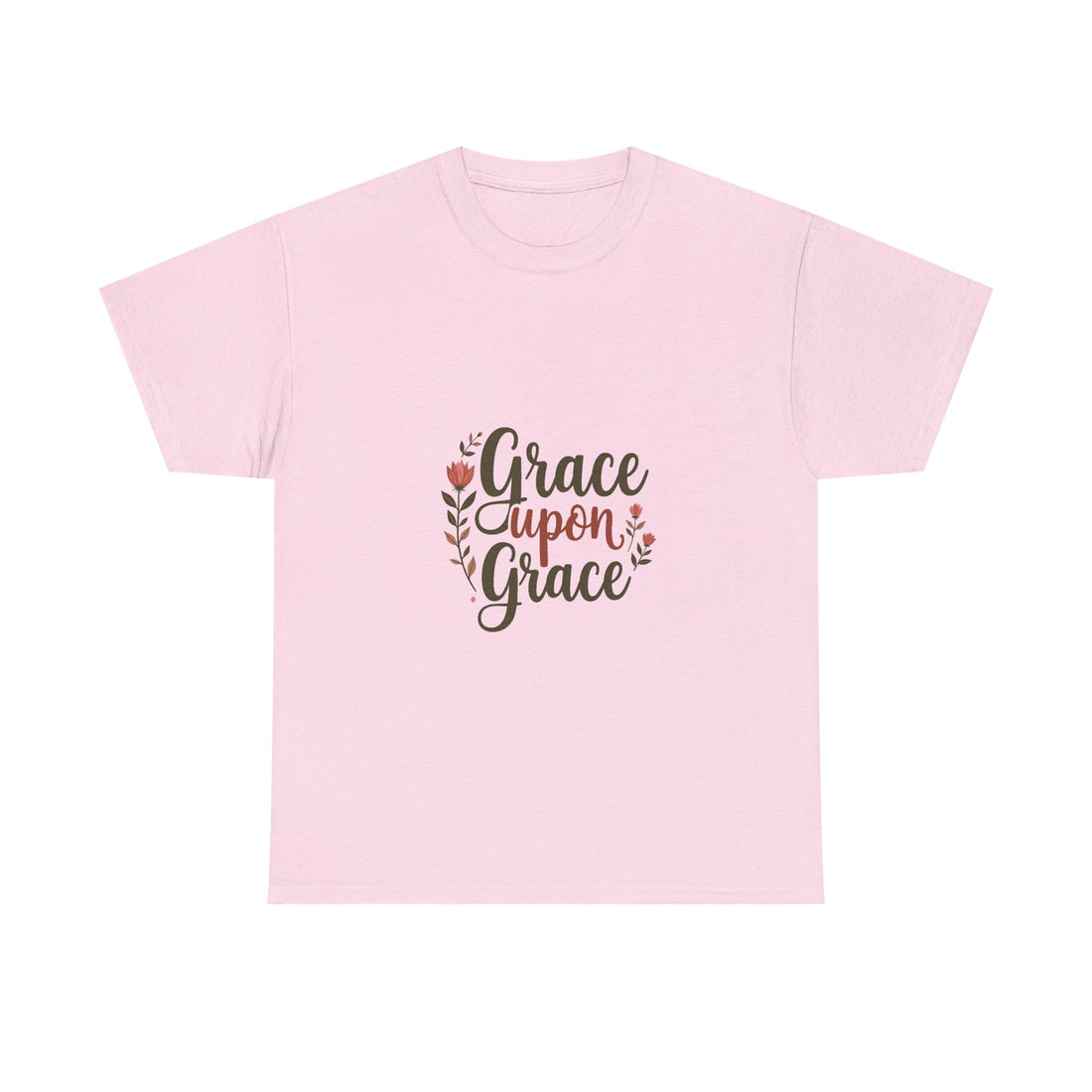 'Grace Upon Grace' Floral Faith Christian T-Shirt