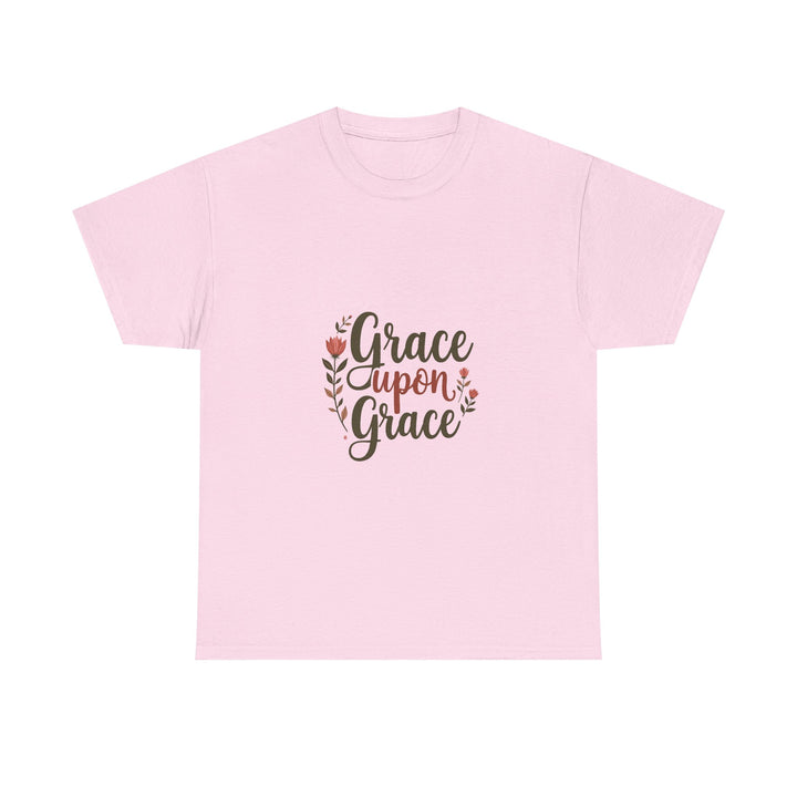 'Grace Upon Grace' Floral Faith Christian T-Shirt