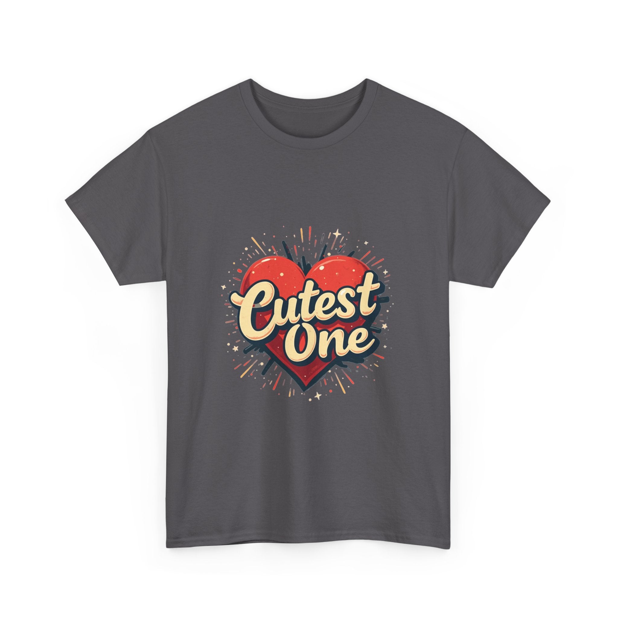 Cutest One Heart Retro Graphic T‑Shirt