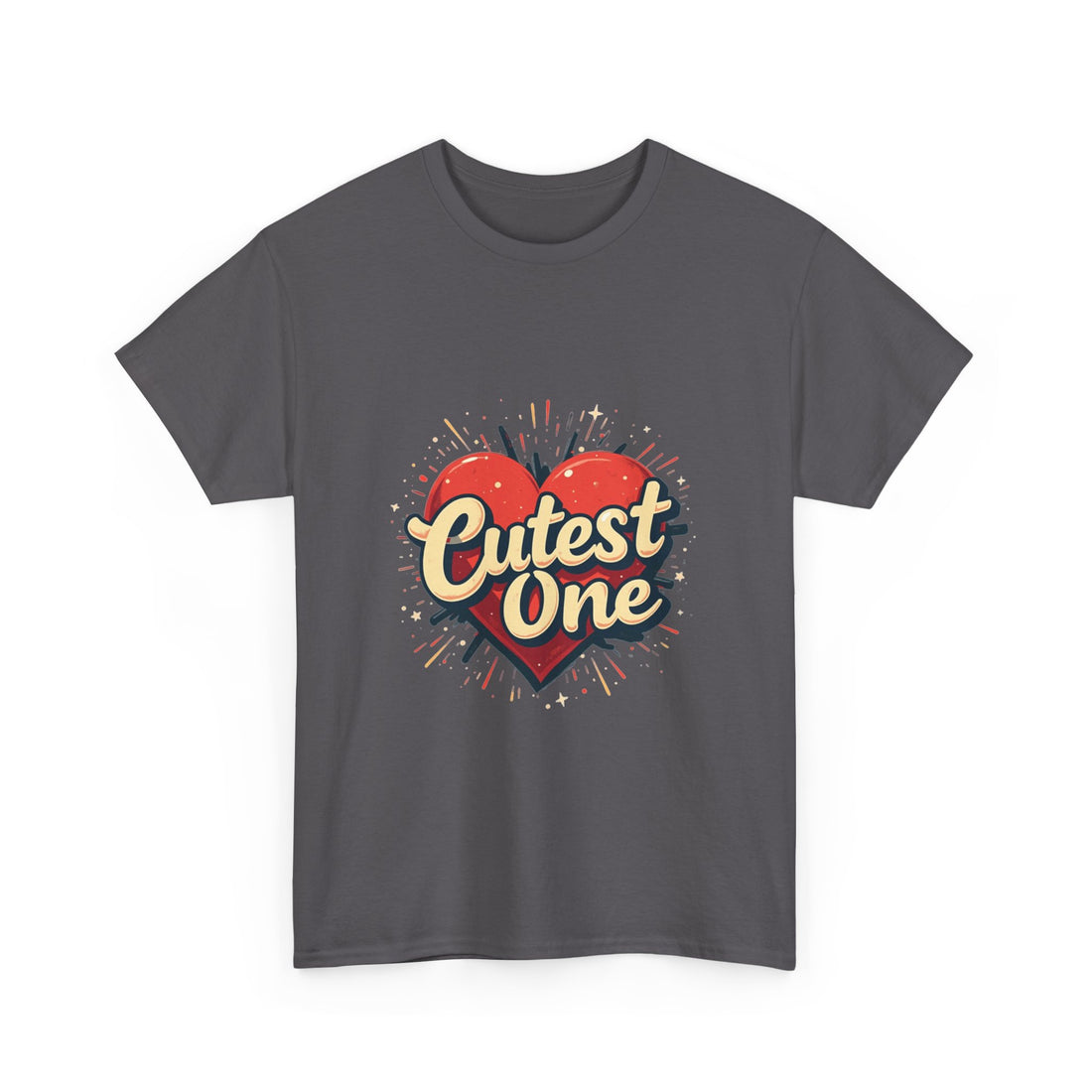 Cutest One Heart Retro Graphic T‑Shirt
