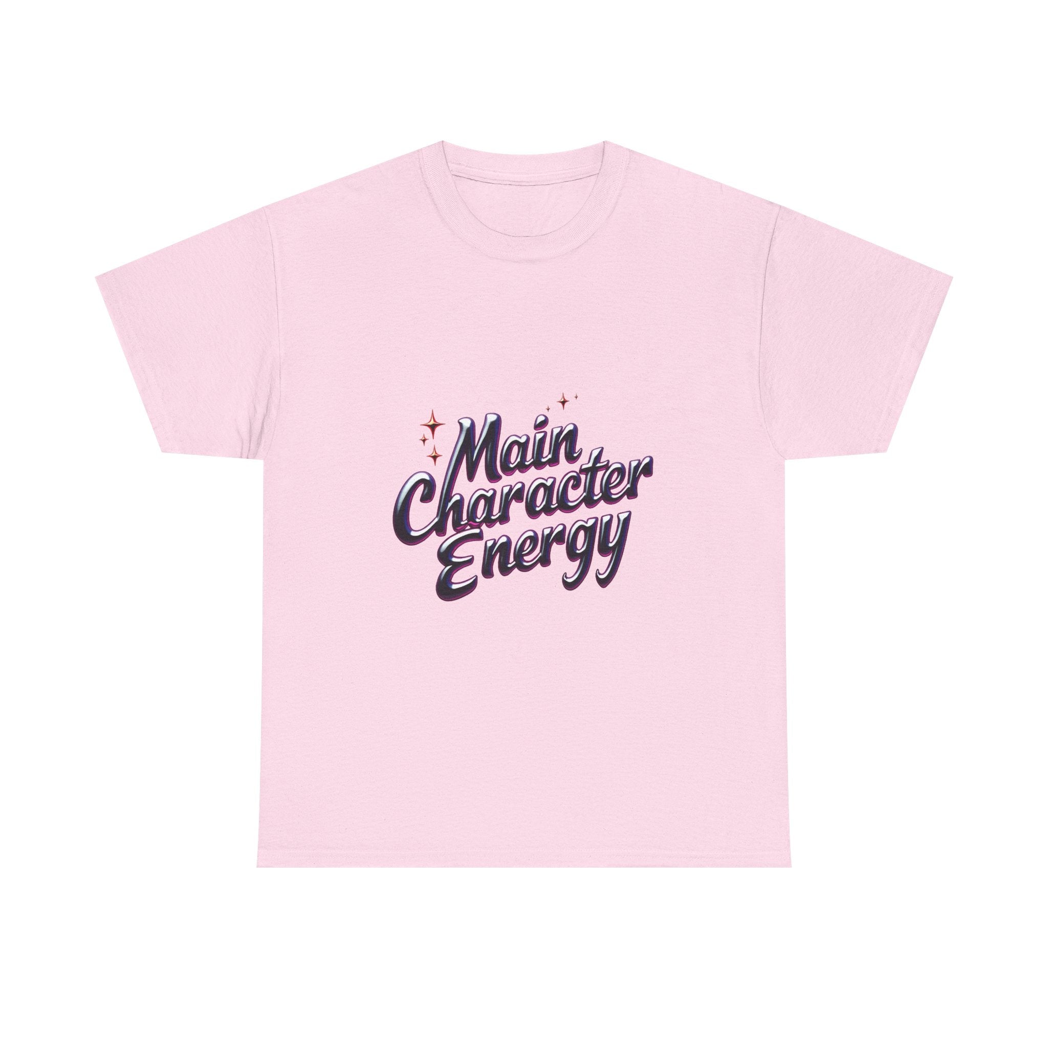 'Main Character Energy' Retro Script Graphic T-Shirt