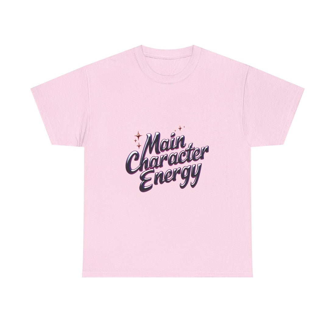 'Main Character Energy' Retro Script Graphic T-Shirt