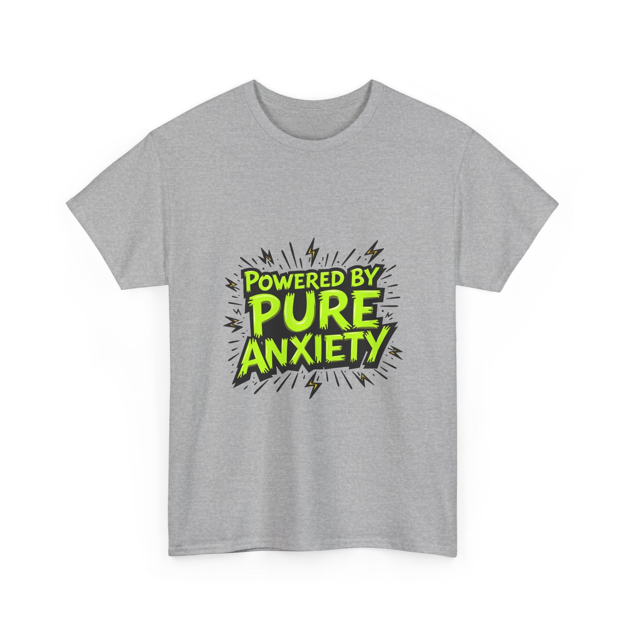 "Powered by Pure Anxiety" Graphic T-Shirt